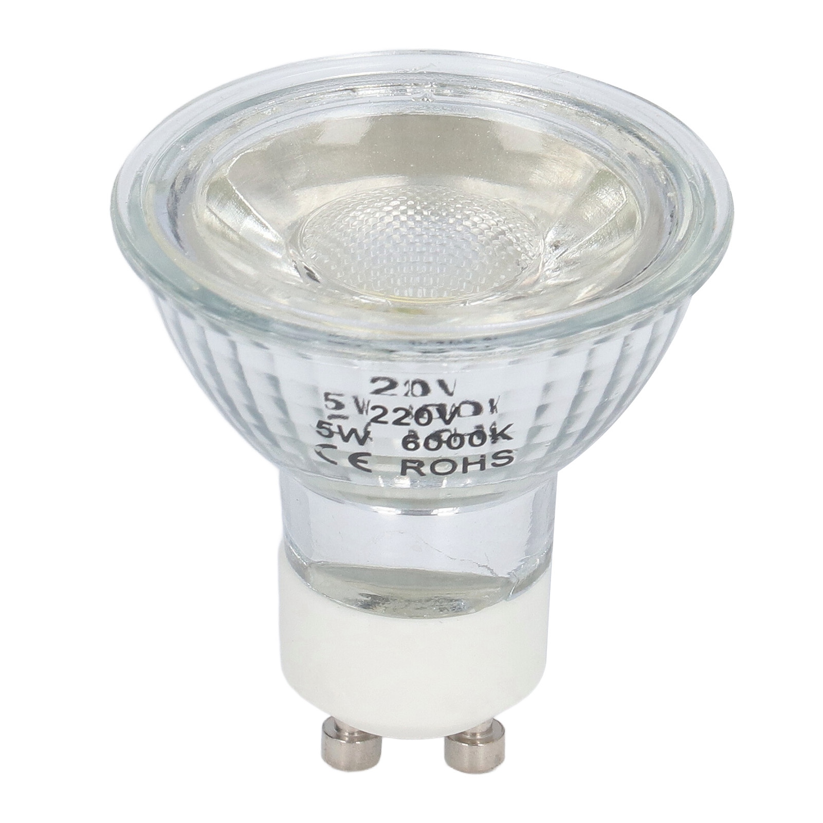 Gu10 Led-spotlampe 5w Cob Dimmbar, Kaltweiß 220v, Ambientebeleuchtung Für Wohnzimmer, Schlafzimmer, Küche, Vitrine (ce+rohs)