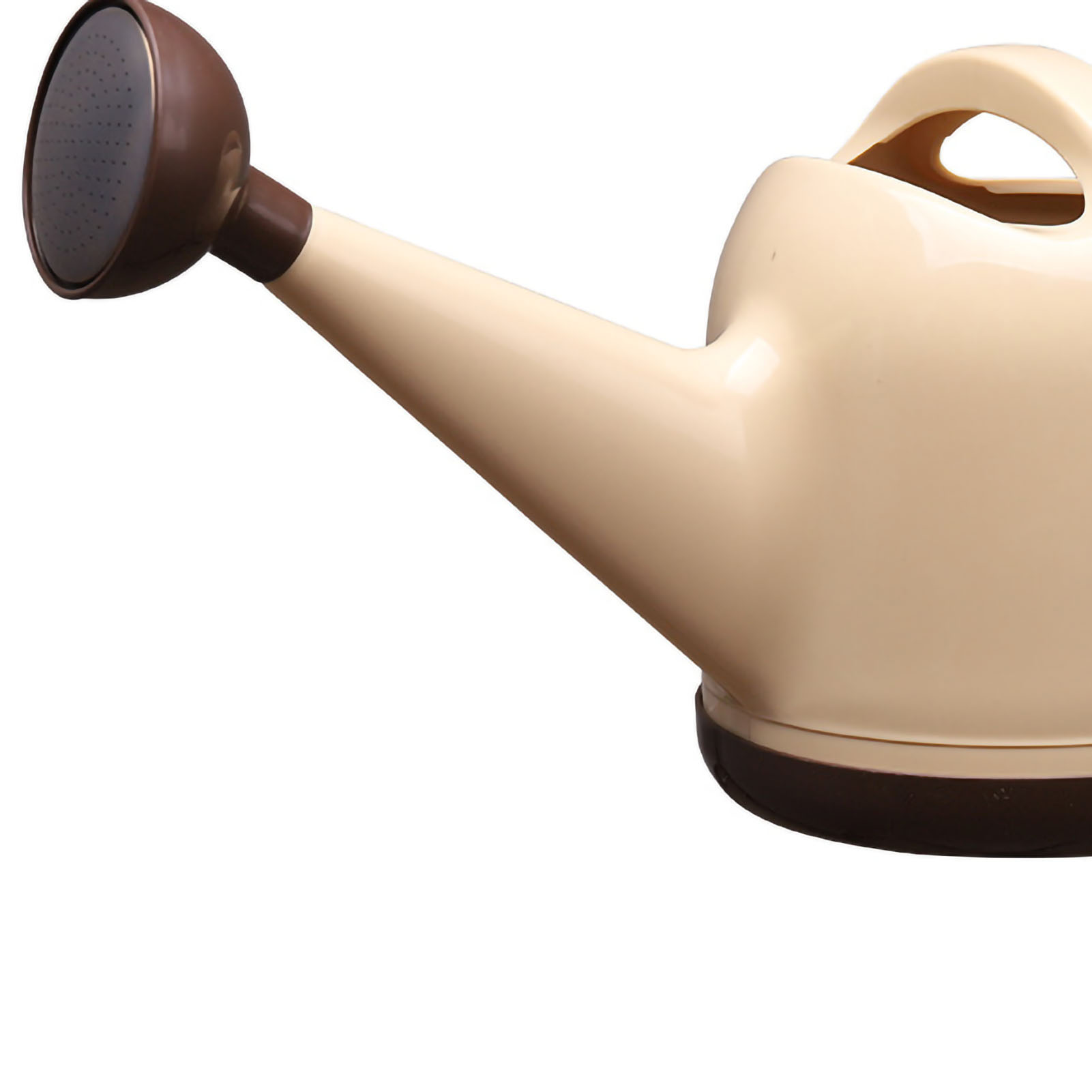 Niedliche, Hellbeige Gießkanne Mit 4 Litern Fassungsvermögen, Dickwandig, Für Den Hausgarten, Gartengerät, Zum Bewässern Von Pflanzen, Robuster Sprüher, 4 Liter Fassungsvermögen.