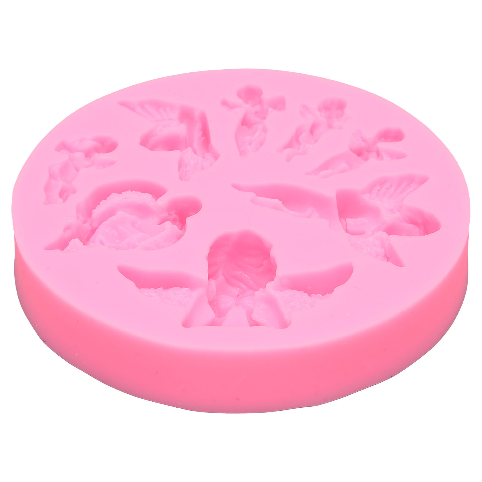 Set Mit 2 Silikon-schokoladenkuchenformen In Engelsflügelform Für Babys, Silikon-zuckerform Für Babys
