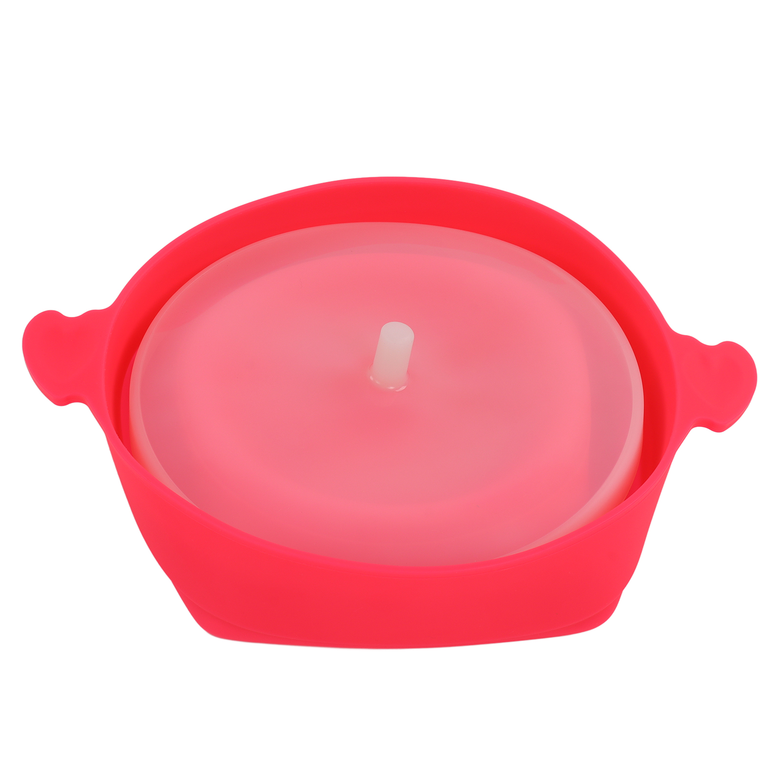 Pinkfarbene Silikon-popcornschüssel Mit Griff, Zusammenklappbarer Mikrowellen-eimer, Hitzebeständiges, Kreatives Utensil Für Selbstgemachtes Popcorn