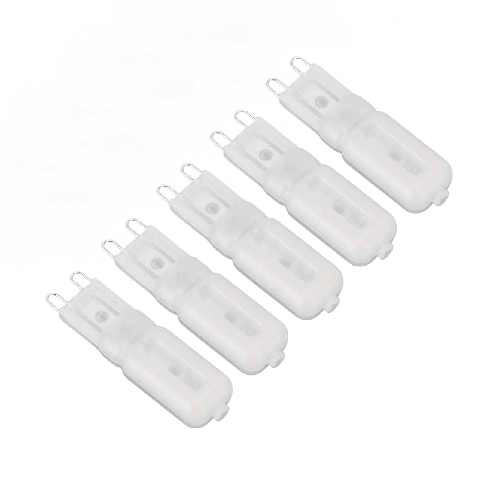 5er-pack G9-led-lampen, 22 Dimmbare Leds, 220 V Wechselstrom, Cremeweißes Gehäuse, Warmweißes Licht