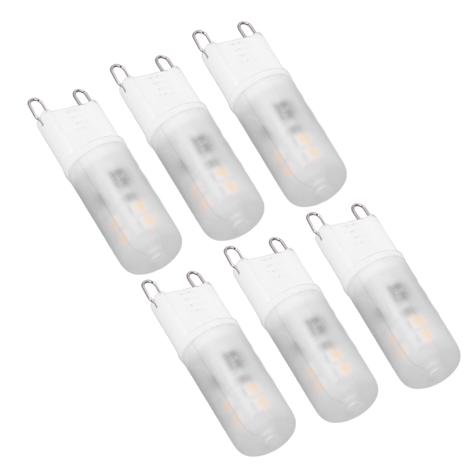 6er-pack G9 2w (entspricht 20w Halogen) 200lm Warmweiße 220v Led-lampen Für Lampen, Wandleuchten, Pendelleuchten – Ersatzlampen Für 9 Leuchten (6er-pack)