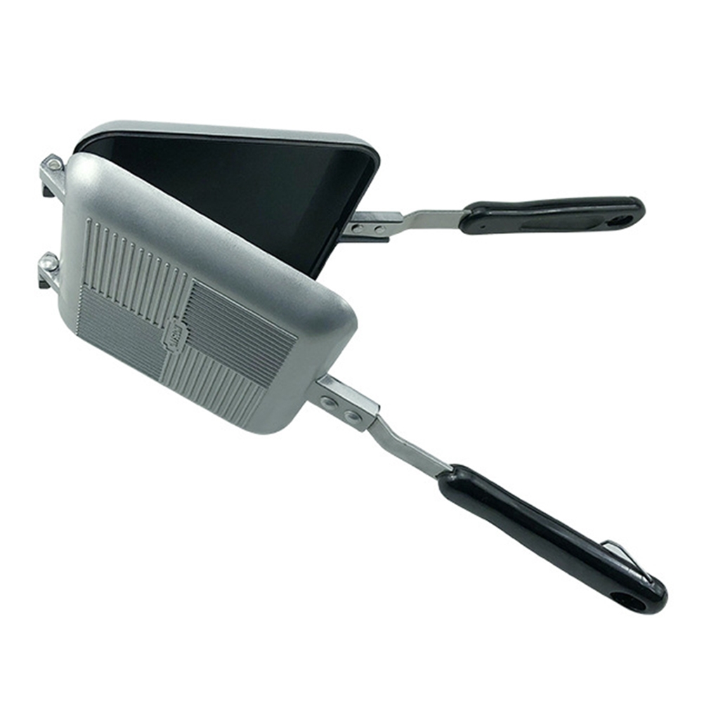 Antihaftbeschichtete, Doppelseitige, Rauchfreie Schwarze Aluminium-kastenform In Familiengröße Zum Toasten Und Backen Von Brot