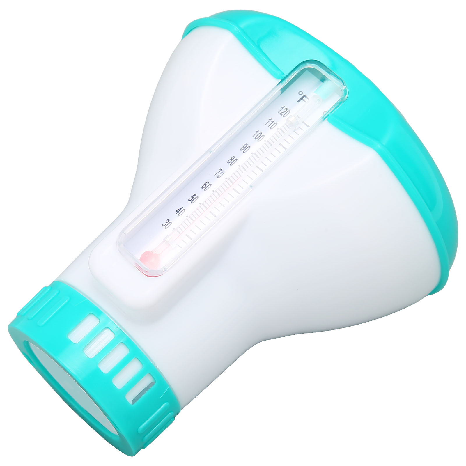 Chlortablettenspender Für Pools, Dosierschwimmer Mit Thermometer, Hellblau (modell K-1067b, 5 Zoll).