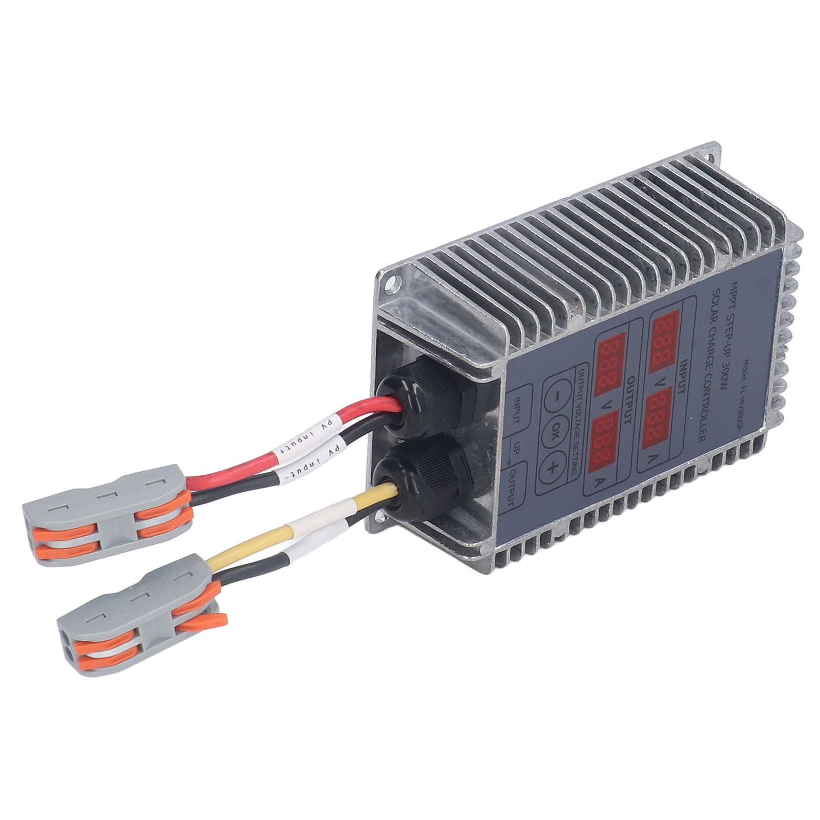 Mppt-solarladeregler (24–85 V) Mit Display, Einstellbare Spannung Für Blei-säure-/lithium-batterien, Wasserdicht, Geeignet Für E-bikes (modell El-mu). 300-w-boost-ladegerät, Englische Bedienungsanleit