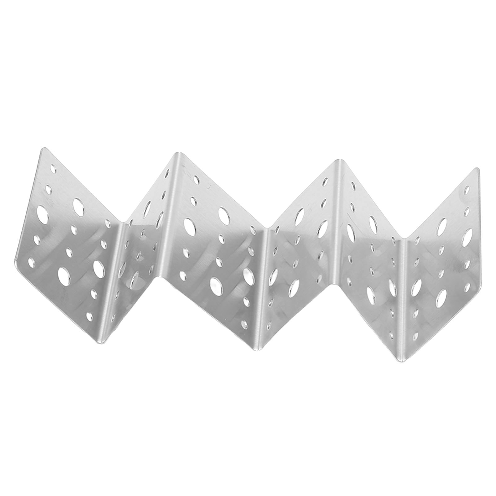 Edelstahl-set Mit Runden Löchern, Kleiner Geriffelter Halter Für Tortillas, Wraps Und Fladenbrote.