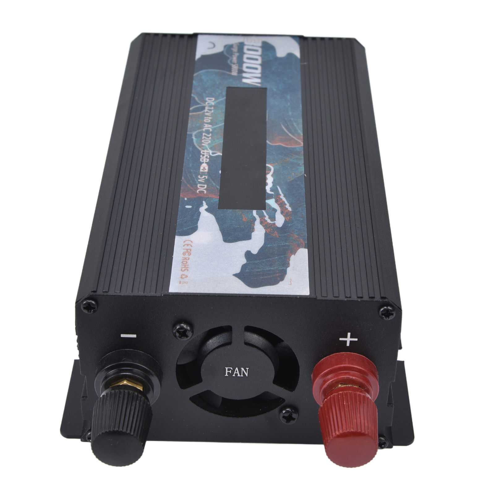 300-w-smart-wechselrichter Mit Display (12 V Dc Auf 220 V Ac), Schwarz