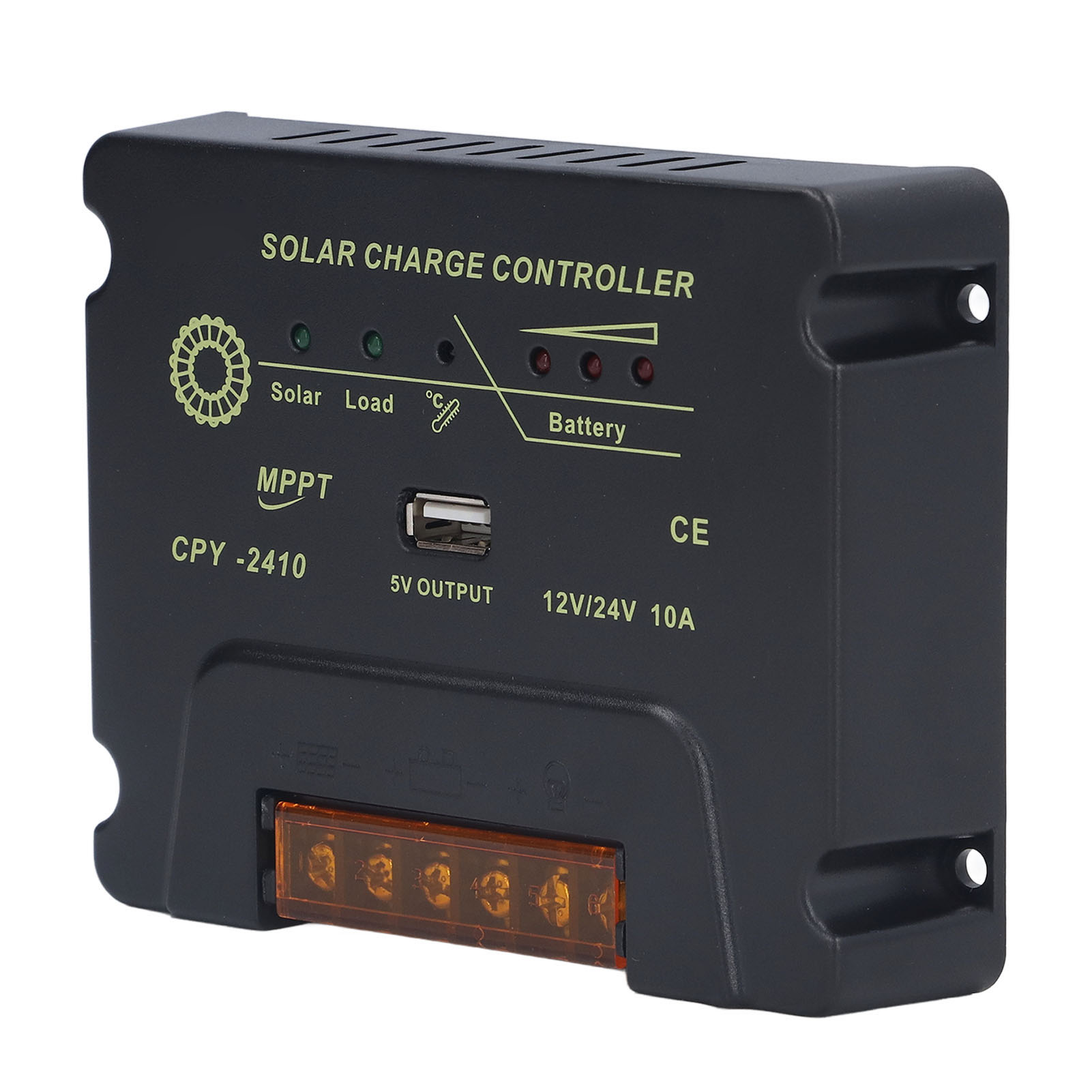 Mppt 12v/24v Solarregler, 10a Photovoltaik-laderegler Cpy-2410 Für Solaranlagen