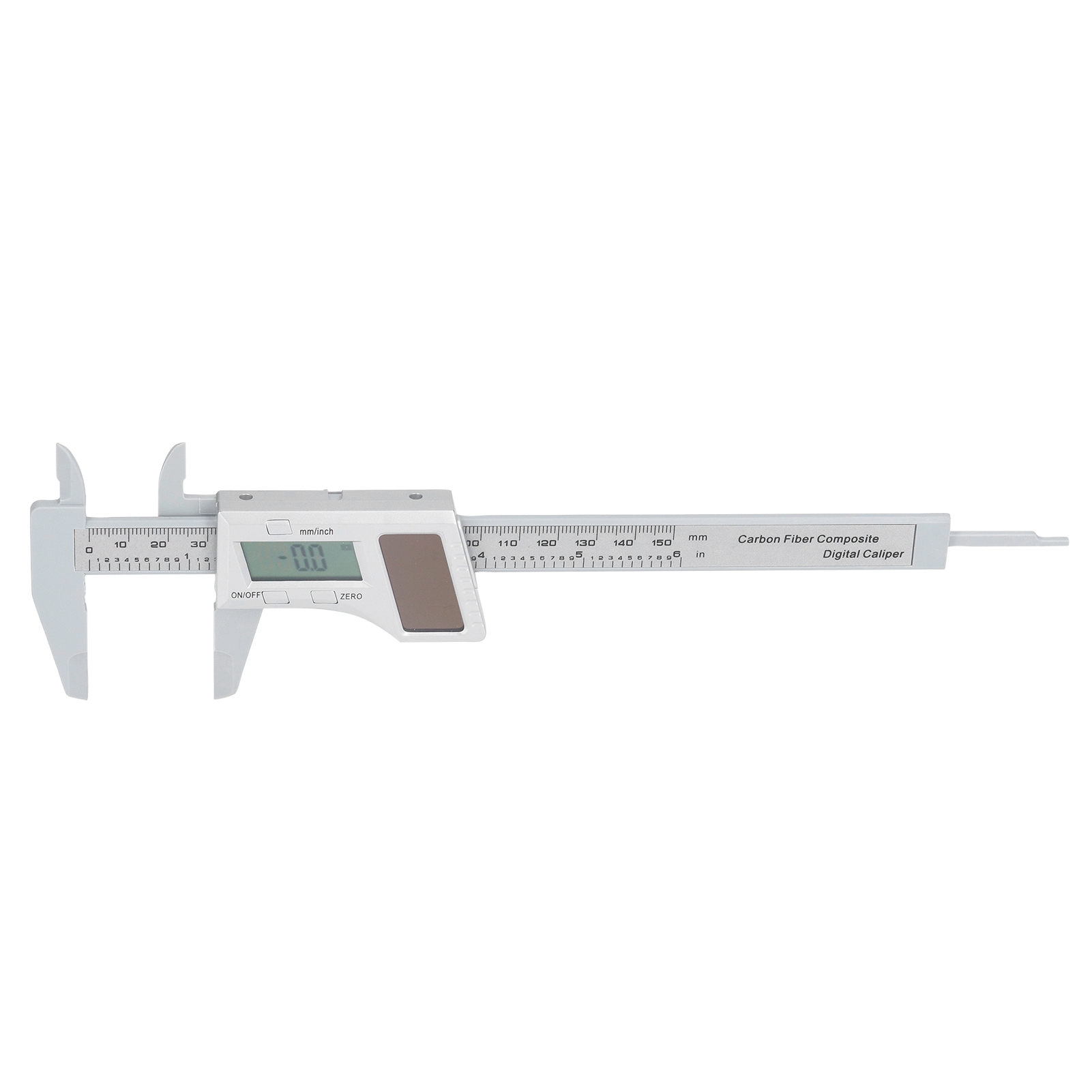 Solarbetriebener Digitaler Messschieber 0-150 Mm Aus Kunststoff, Elektronisches Mini-messgerät Für Schmuck Und Antiquitäten, Digitales Lineal (batterie Nicht Enthalten)