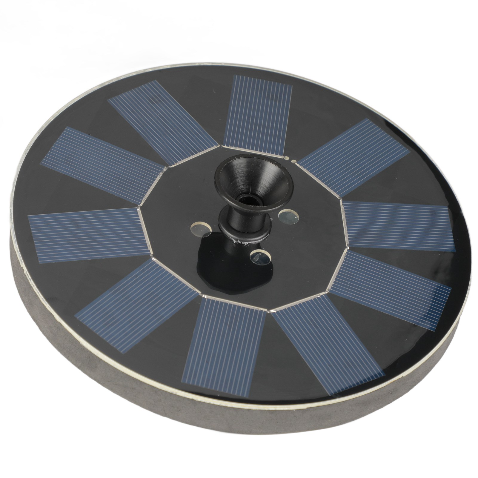 Schwimmender Solarbrunnen Mit Led-beleuchtung, Integrierter Batterie Und Eigener Wasserpumpe Für Teiche Und Pools.