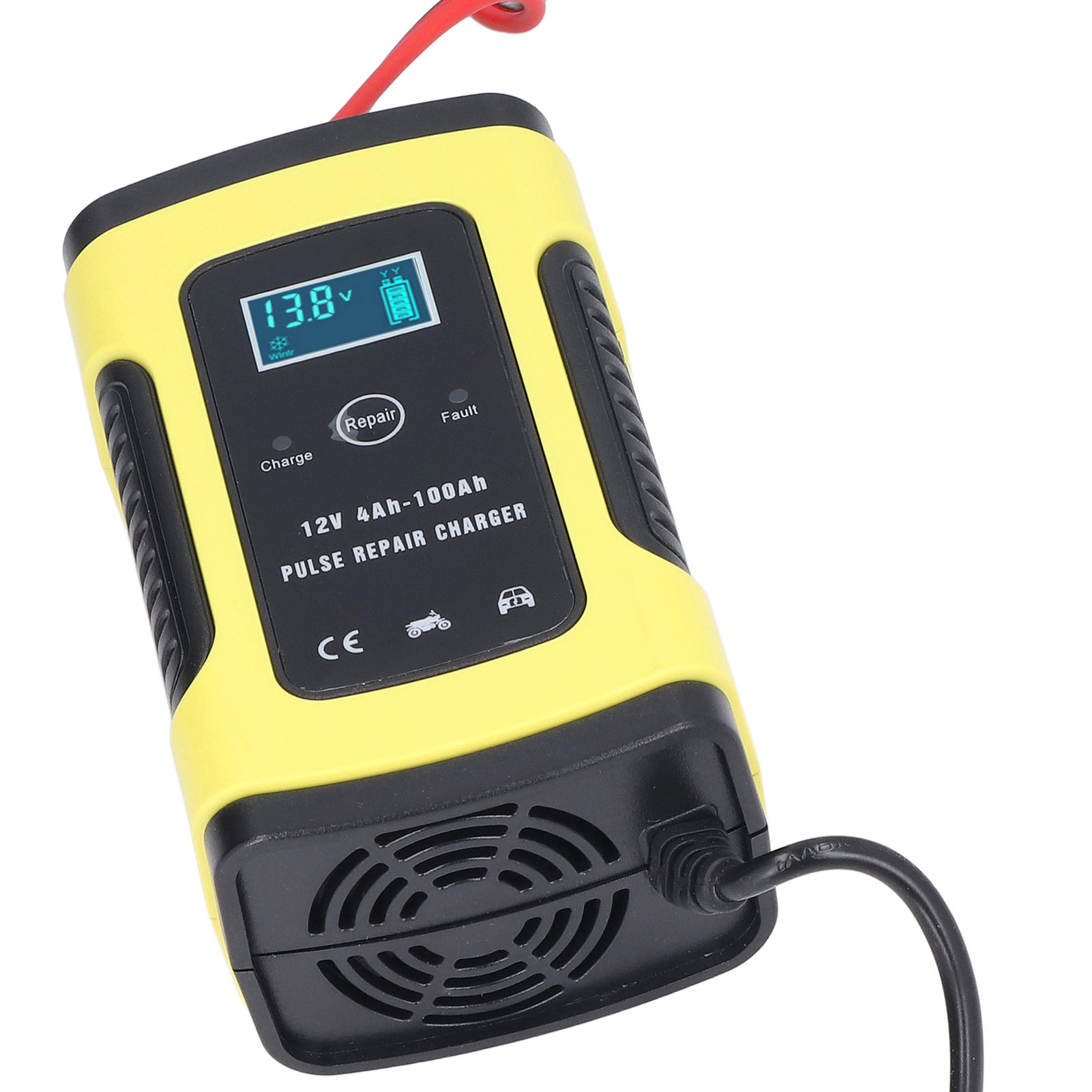 12v-batterieladegerät Für Auto, Motorrad, Garten Und Outdoor-einsatz, Geeignet Für 4ah-100ah-batterien, Schnellladung Mit Automatischer Reparaturfunktion, 220v Ce, 12v6a Usv-modell.