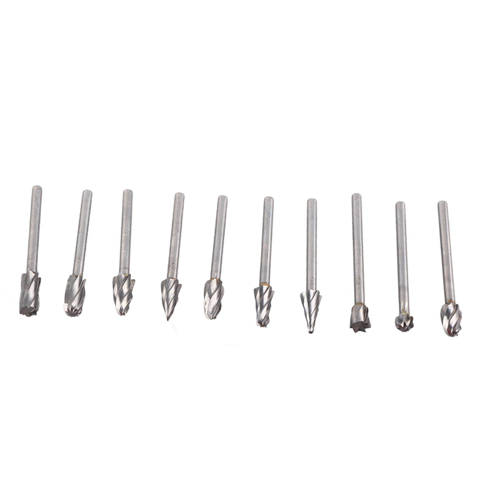 Set Mit 10 Grobzahnigen Hartmetall-fräsern, Einschneidigen Rotationsfräsern Zum Fräsen Und Entgraten Von Holz