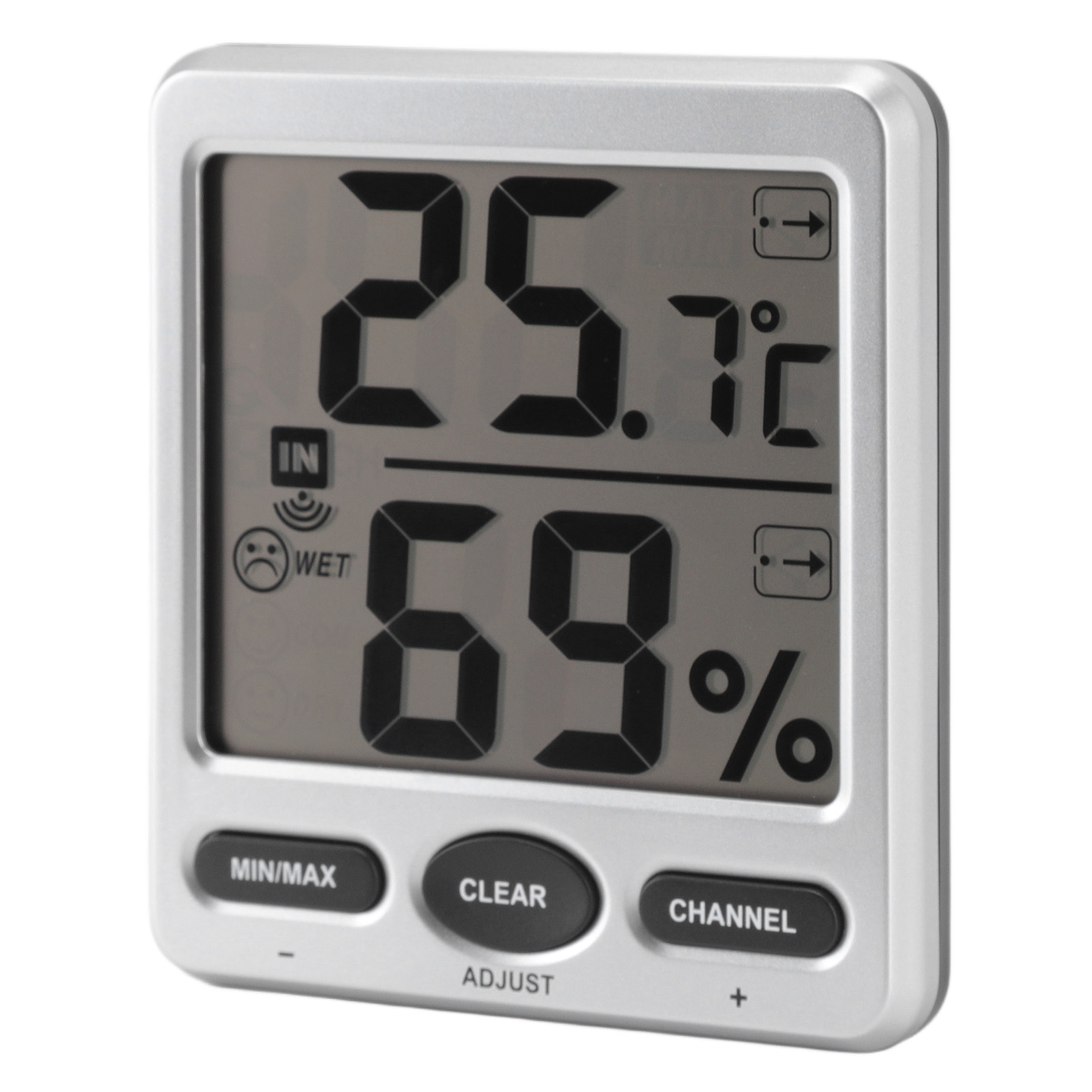 Kabelloses Raumthermometer Für Drinnen Und Draußen, Hochpräzises Großes Digitaldisplay, Kreatives Design Für Zuhause/büro, Modell Ts-ws-07 (batterien Nicht Enthalten)