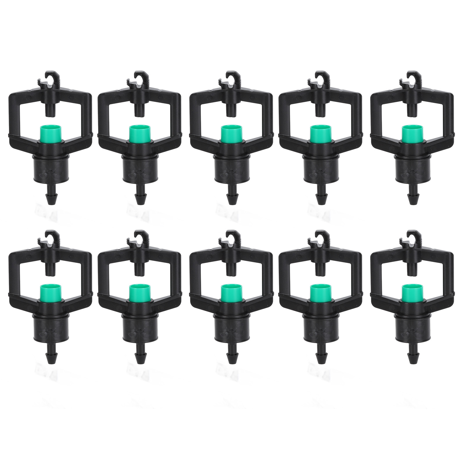 Packung Mit 10 Vogelsprinklerköpfen, Tropfbewässerung Für Baumschulen, Wassersparend, Gleichmäßige Bewässerung Mit Integrierter Düngung (grün)