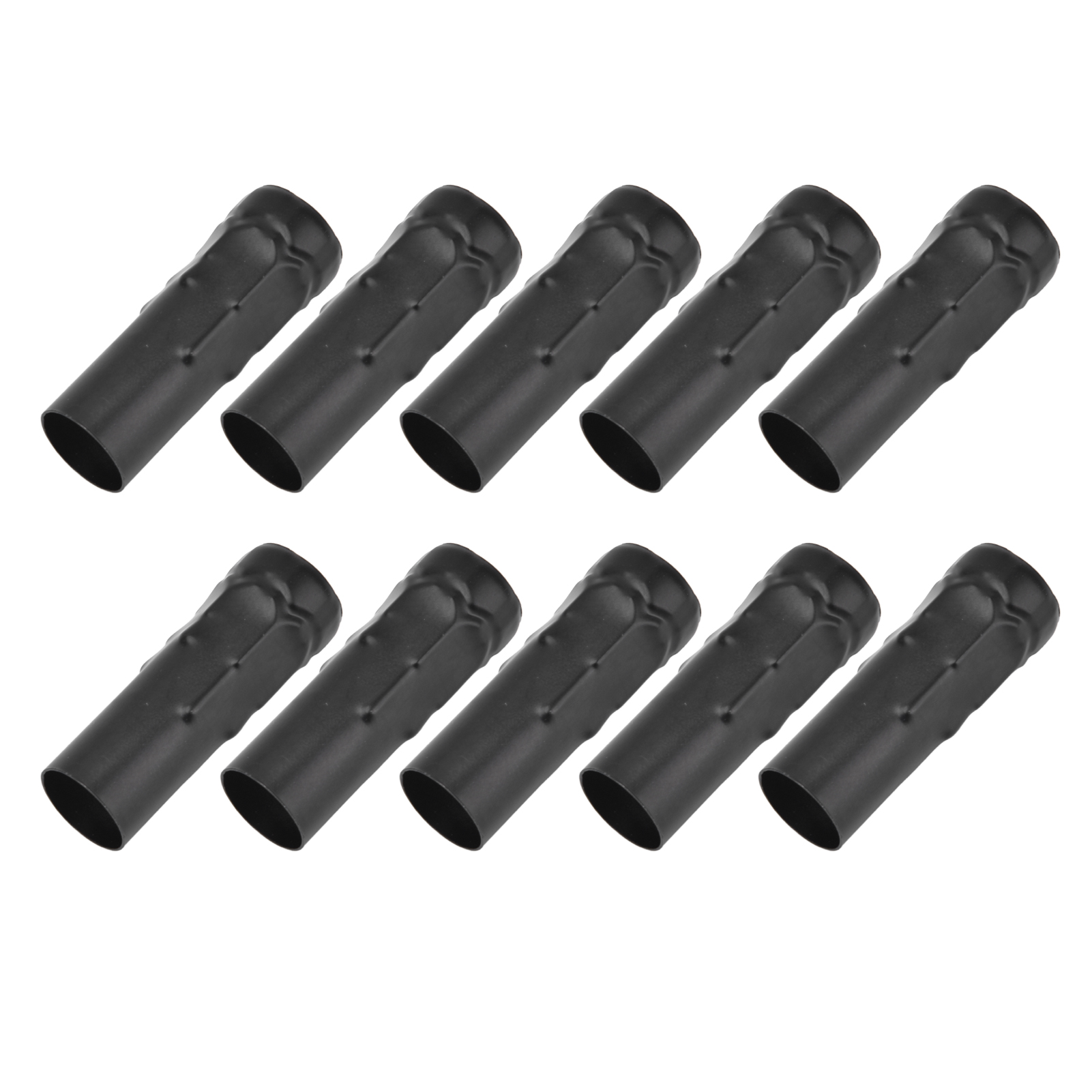 Set Mit 10 E14-fassungen, Tropfenförmigen Kristallglasröhren, Kerzenförmigem Lampenschirm Für Kronleuchter, Schwarzem Beleuchtungszubehör, 25x80mm.