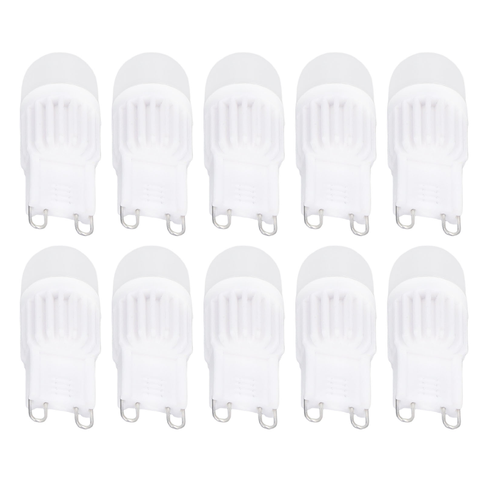 G9 2w Dimmbare Keramiklampe, Packung Mit 10 Led-lampen (ce+rohs), Kaltweiß 220v, Ideal Für Kronleuchter, Deckenleuchten, Wandleuchten, Tischlampen (ref. G901007).