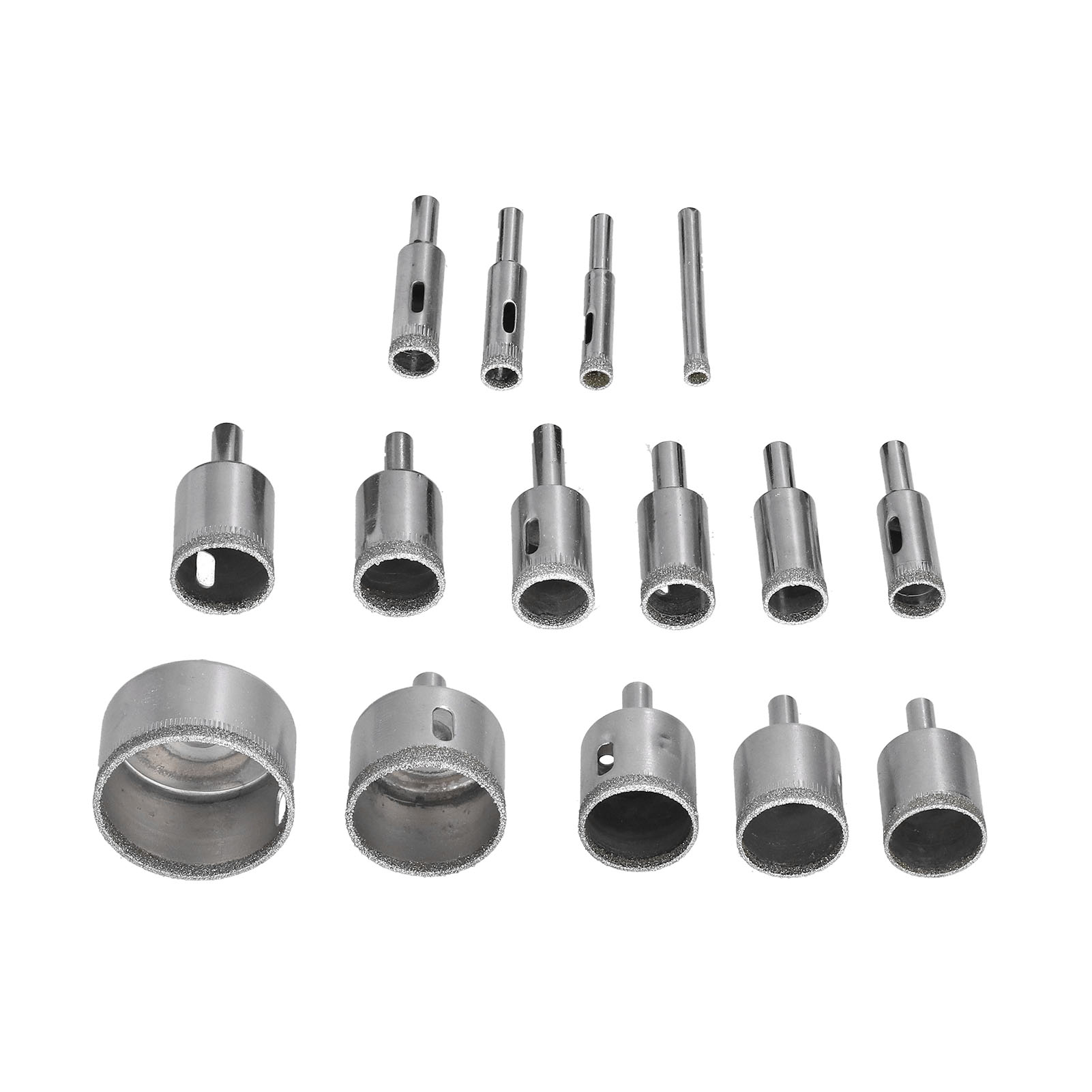 Set Mit 15 Diamantkernbohrern (6–50 Mm) Für Glas, Keramik, Marmor, Zum Bohren Und Polieren Von Kugeln
