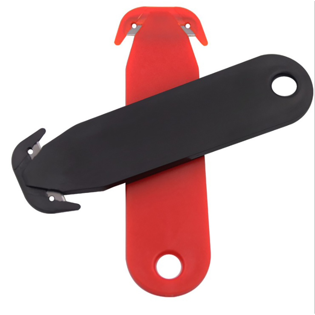 Verpackungsöffnungsmesser, Doppelklingen-sicherheitssiegelschneider, Rot