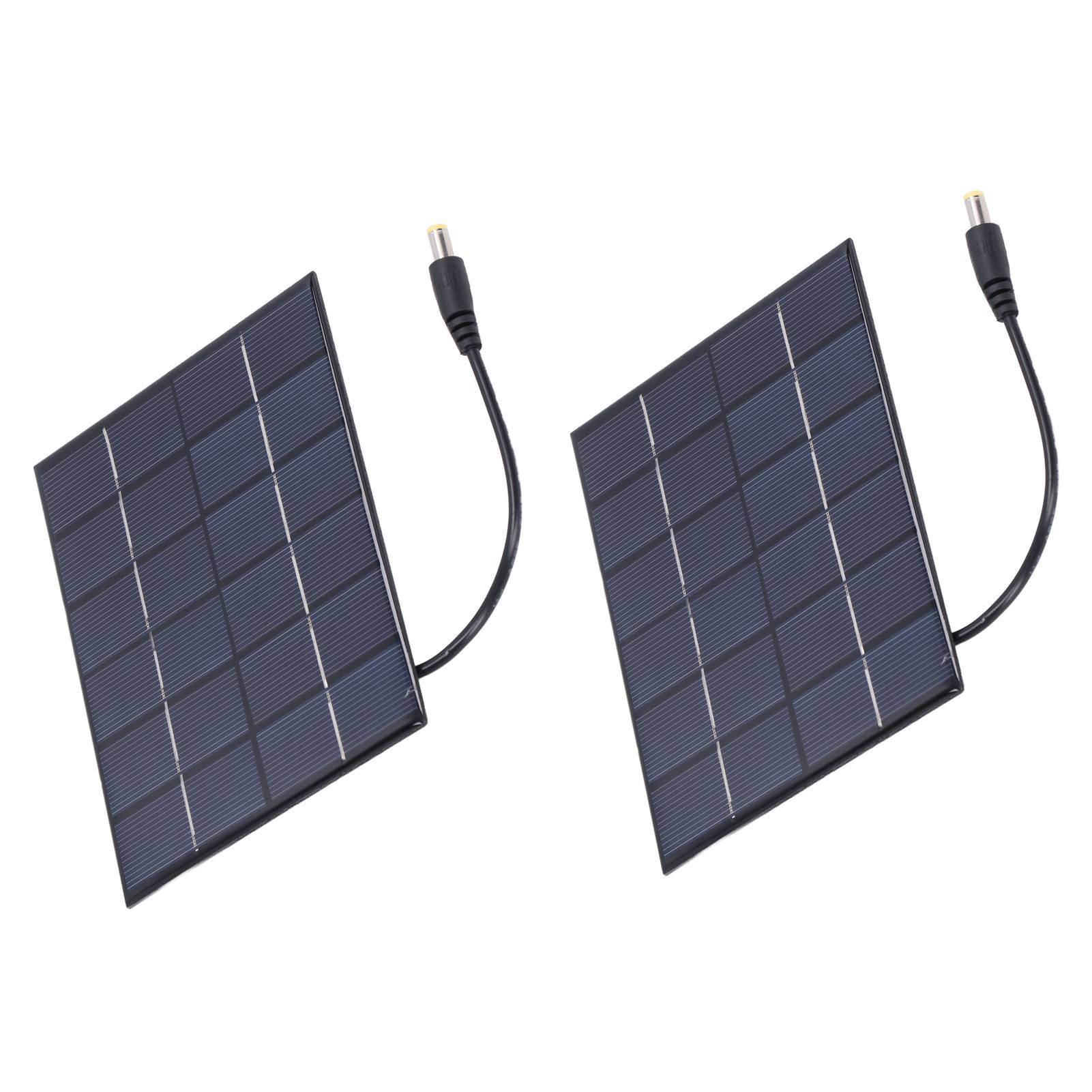 2w Solarpanel Für Solarlampe, 2er-pack, Dc5521 Ausgang, 3,7v Batterieladung Ohne Lagerung, Externes Photovoltaik-set.