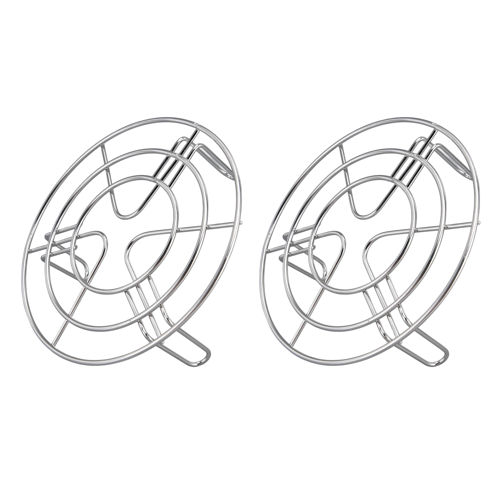 Set Aus 2 Dreieckigen Dampfgareinsätzen Aus Edelstahl 304, Airfryer-gitter, 19,5 Cm