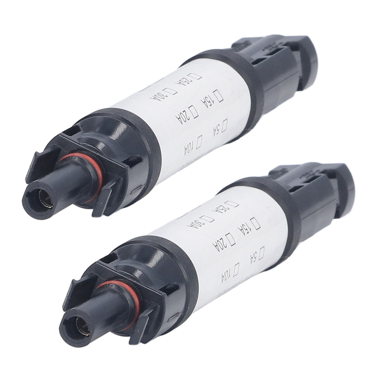 Packung Mit 2 Mc4 1000v Solarsteckern Mit Integrierter 15a Sicherung (modell Mc-15f), Zertifiziert Ce+tüv+rohs+reach219