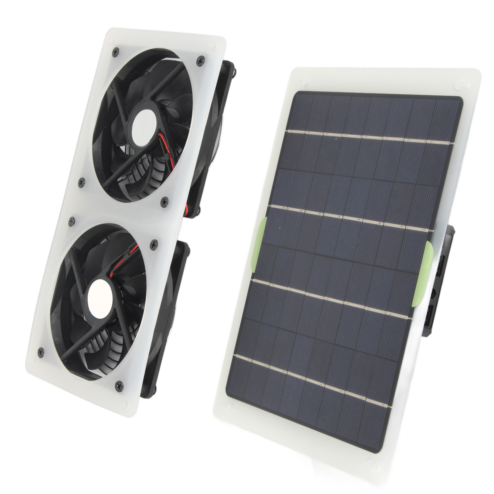 100w 12v Solarpanel Mit Lüfter, Doppelt Wasserdichtes Gehäuse Für Wohnmobil, Gewächshaus, Haustierhaltung, Tragbarer Heimgebrauch (batterie Nicht Enthalten)