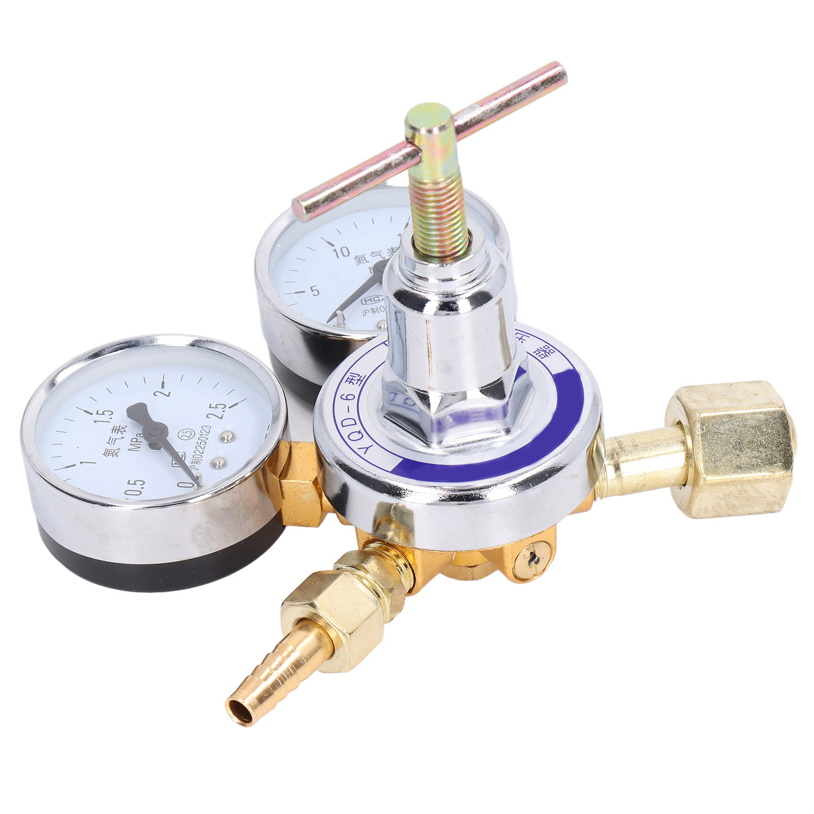 Stickstoffgasregler Aus Massivem Messing, Druckregelmanometer, Zylinderventil Für Druckminderer, Schweißausrüstung