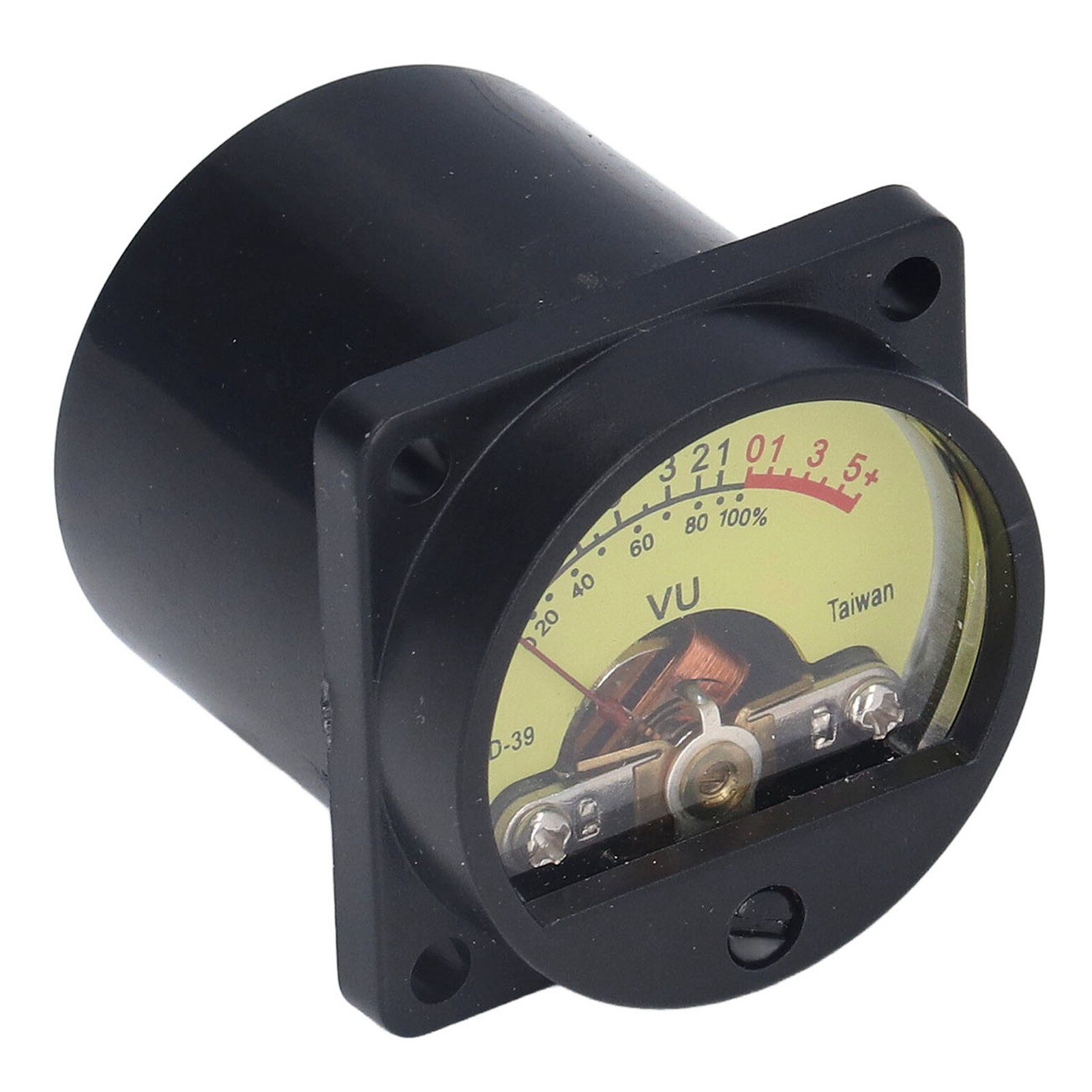 50ma Nadel-vu-meter Für Röhrenverstärker, 12v Hintergrundbeleuchteter Audiopegel Für Mischpulte, Sd-39 Signal Mit Hellgelbem Hintergrund.