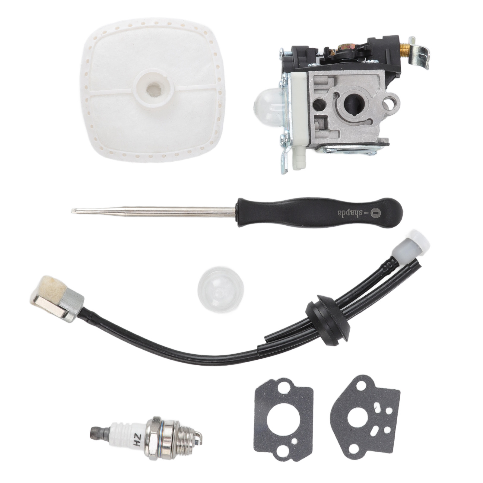 Hipa K106 Pb250 Vergaser-kit Passend Für Echo Pb250ln Pb-250 Es250 Gebläse Rb-k106 Mit Luftfilter, Einstellwerkzeug Und Kraftstoffleitung.