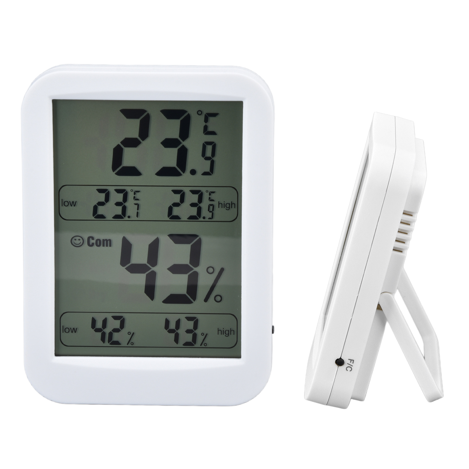 Großes Innenthermometer Und Hygrometer Mit Speicherfunktion Und Komfortanzeige (batterien Nicht Im Lieferumfang Enthalten)