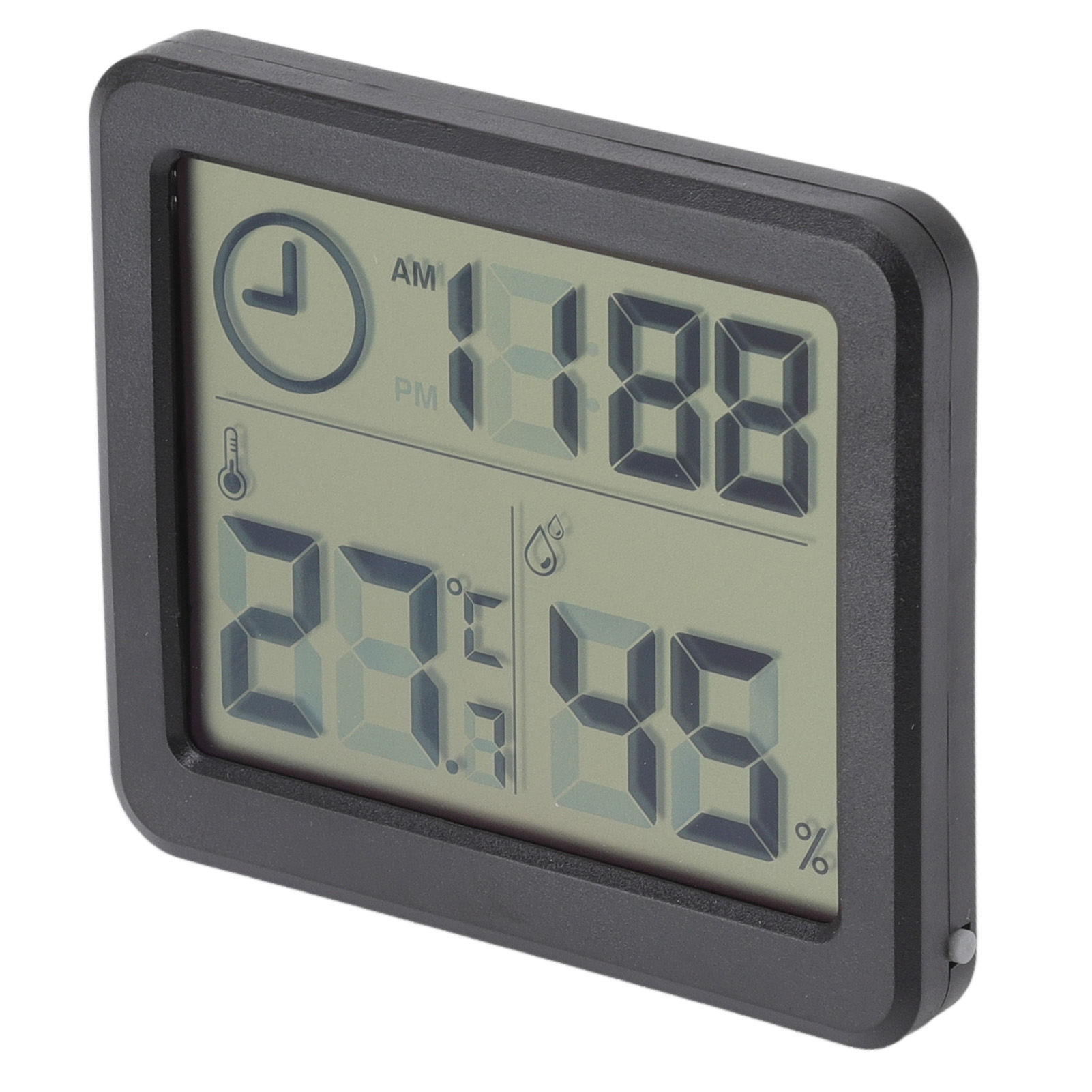 Schlankes 1 Cm Digitales Innenthermometer, Elektronisches Hygrometer Für Zuhause, Babyzimmer, Wohnzimmer, Büro, Gewächshaus, Großes Schwarzes Modell (batterien Im Lieferumfang Enthalten)