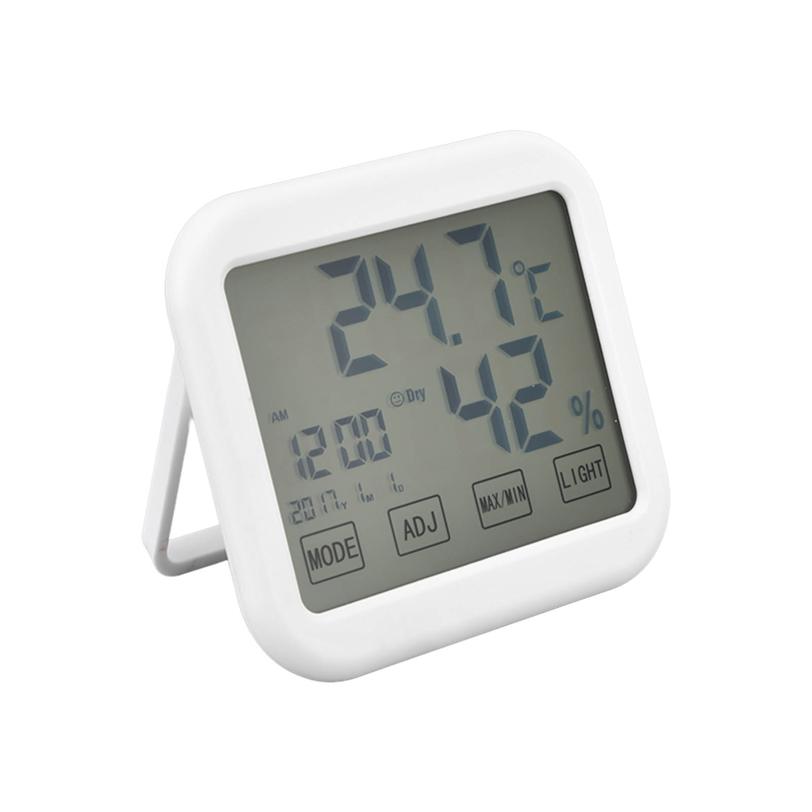 Digitales Temperatur- Und Feuchtigkeitsmessgerät Mit Hellem Touchscreen, Innenthermometer Und Hygrometer (lieferung Ohne Batterie)