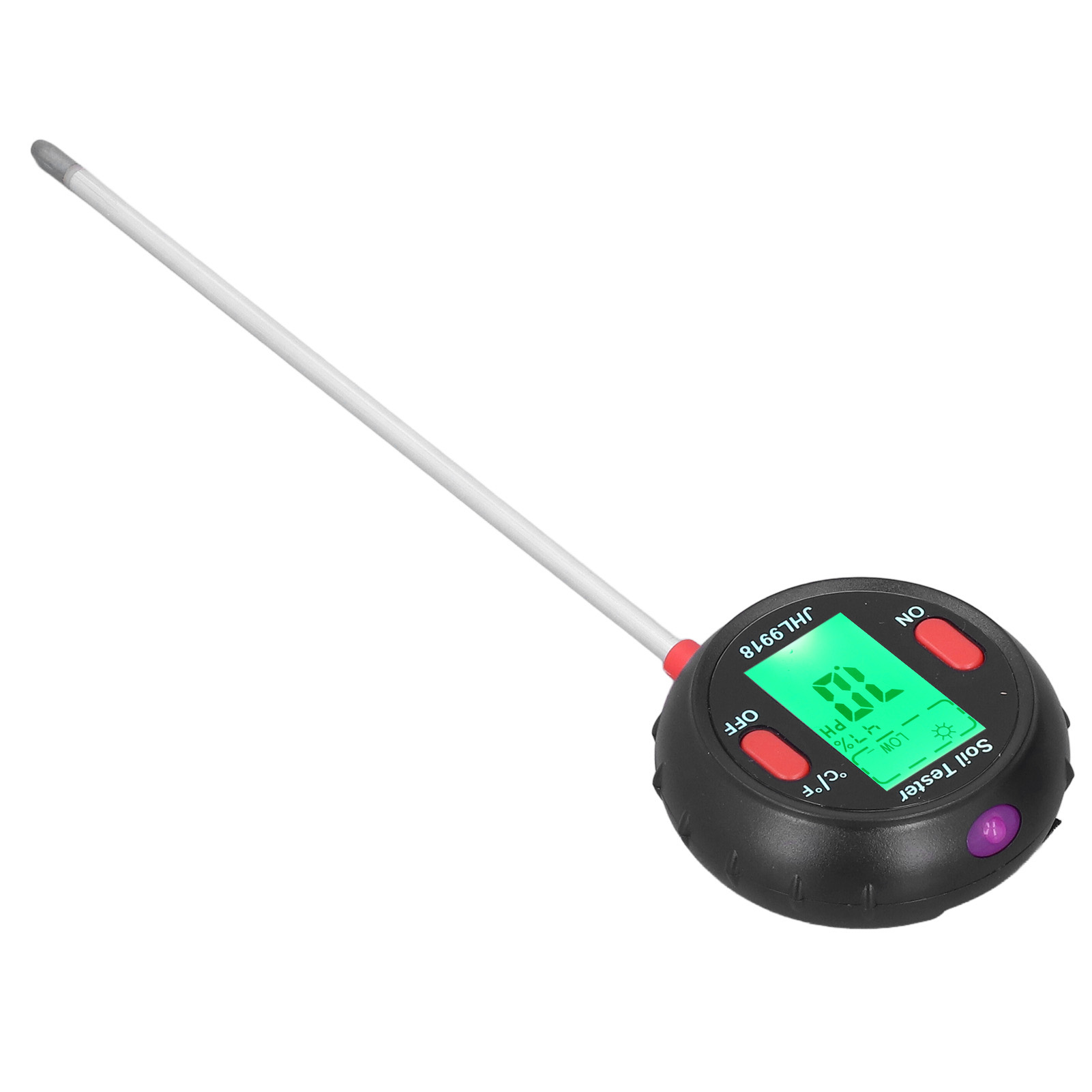 5-in-1-set: Bodenanalysator, Feuchtigkeitsmesser, Ph-meter, Batterielos.
