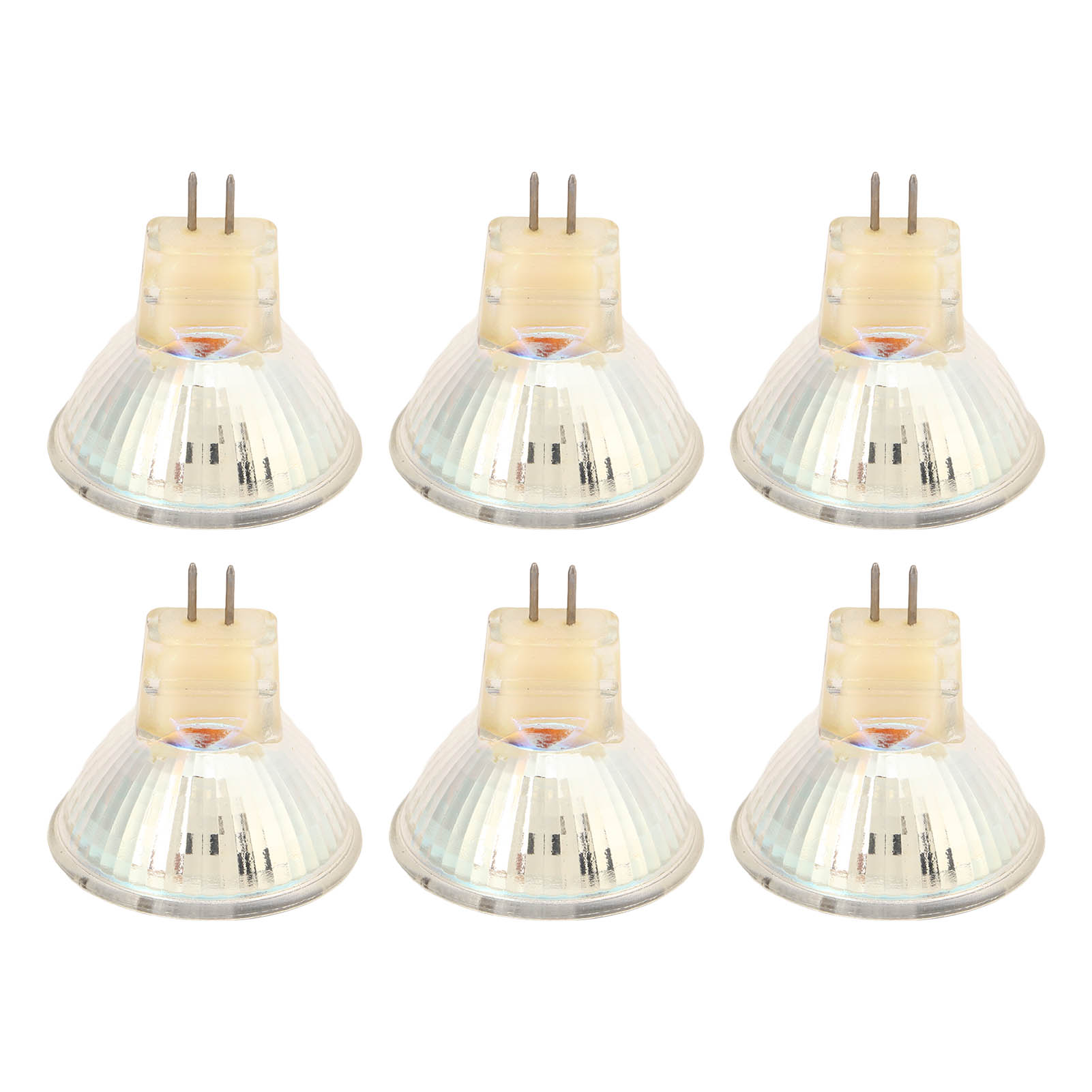 6er-pack Gu4 3w Mr11 Led-lampen, 270 Lumen, 12v Einbaustrahler, Warmes Licht, Schienenstrahler.