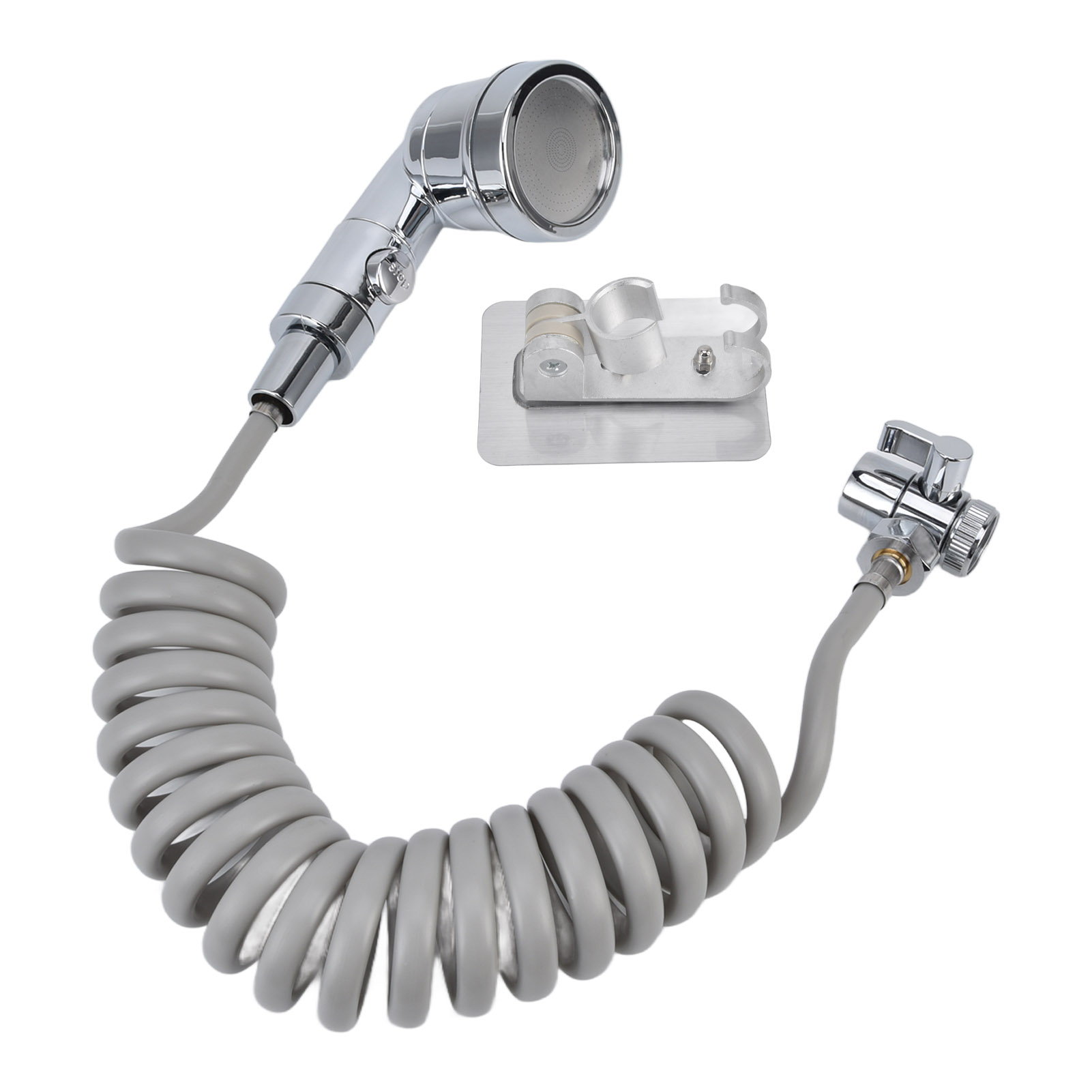 Flexibles Duschkopf- Und Waschbecken-set Mit Duschkopf, Haarspülspritze Und Anpassbarer Wasserhahnverlängerung.