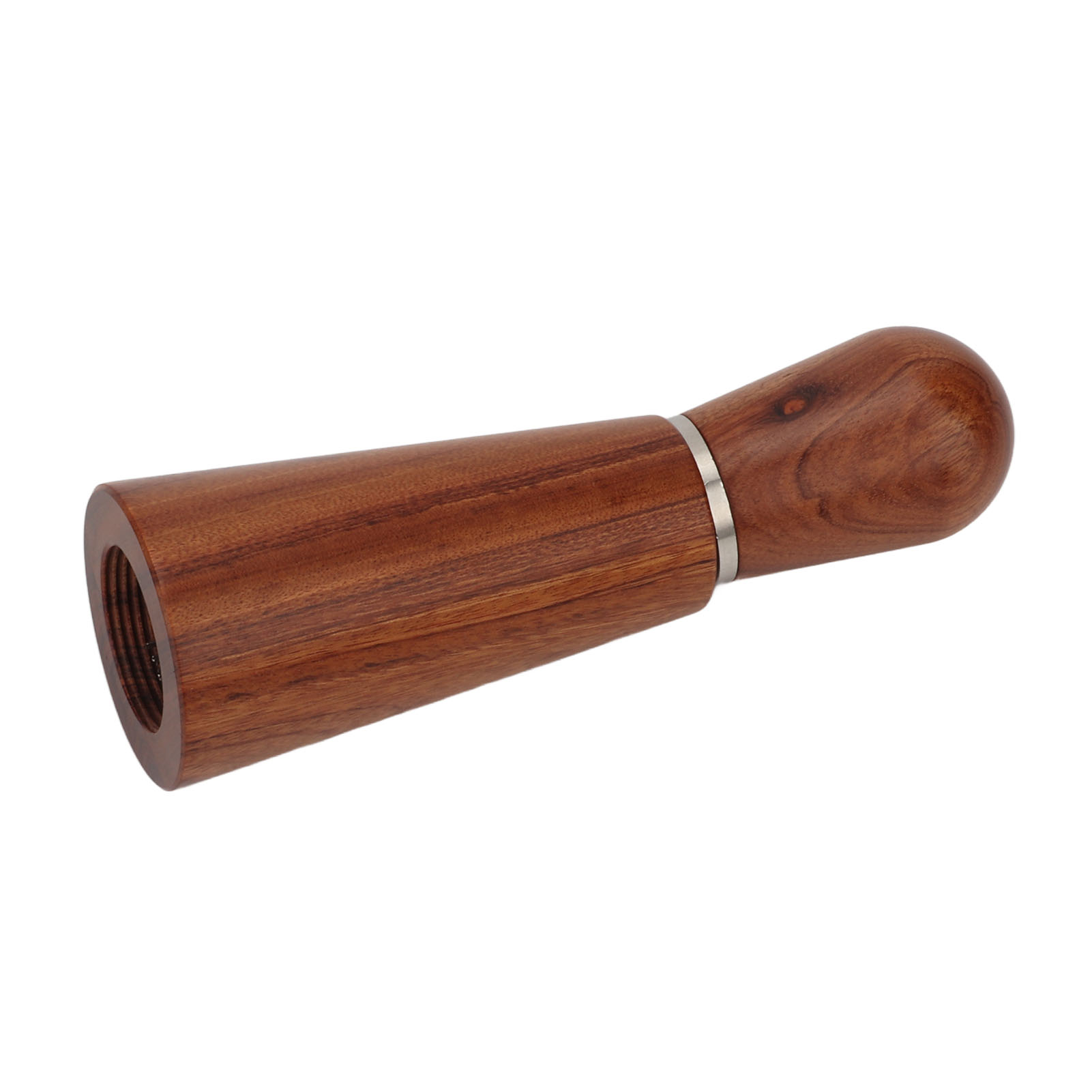 Kaffeenadelhalter Aus Edelstahl, 8 Rote Nadeln, Nivellierfuß, Holzgriff Zum Dosieren Des Kaffeepulvers