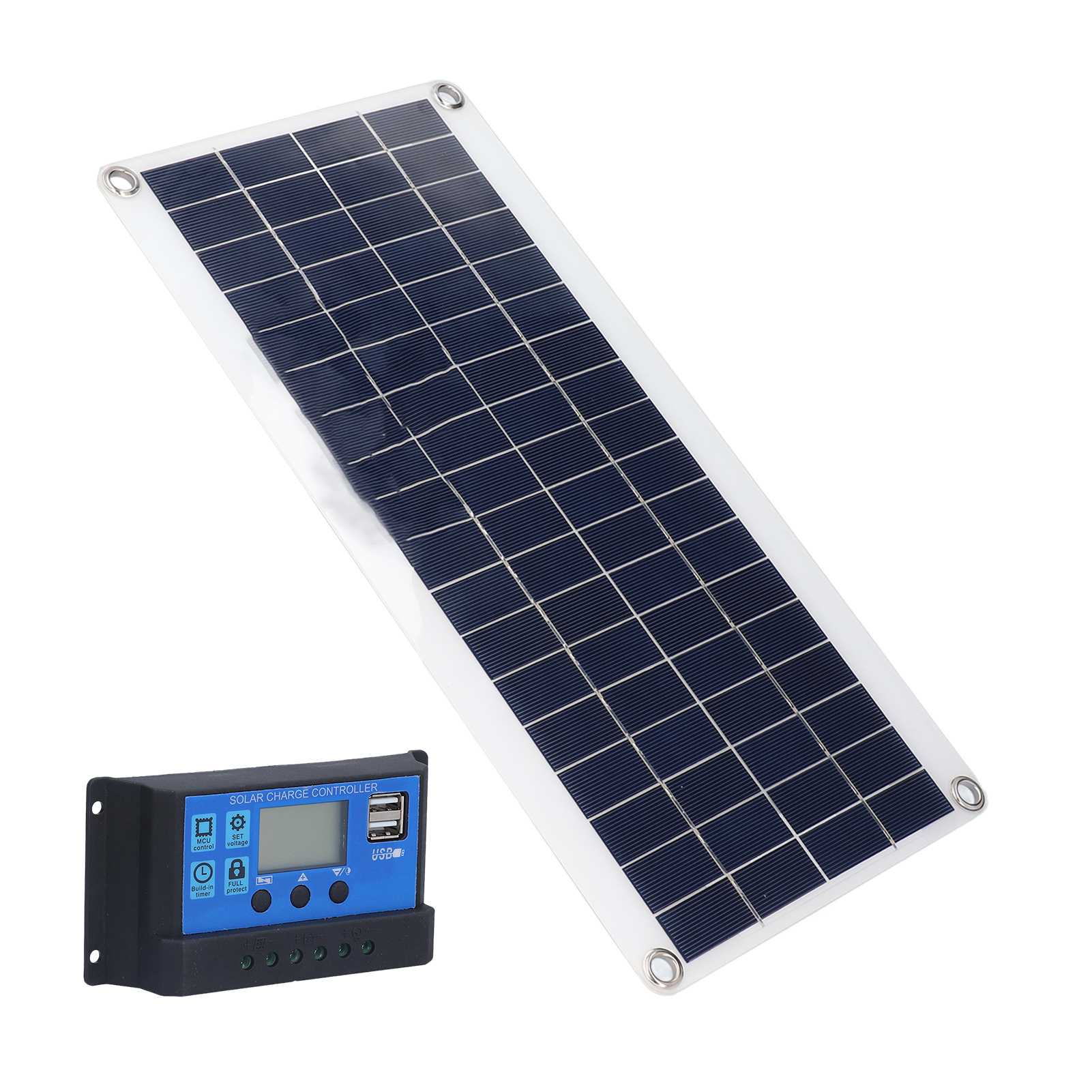 8w Flexibles Solarpanel + 10a Regler, Solarset Für Wohnmobil, Boot, Haus, Dach, Transporter, Ohne Batterie (bsy-0823 + 10a Regler)