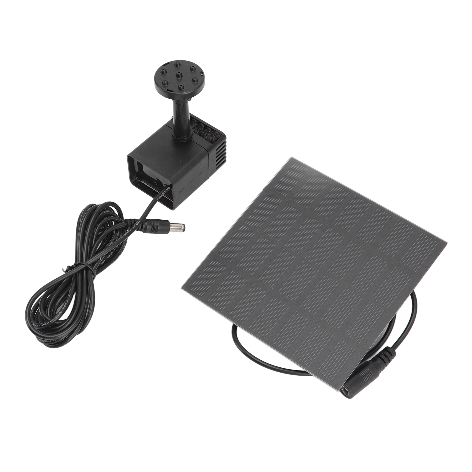 Solarbrunnen Mit 6 Düsen Und 2,5 M Kabel Für Teiche, Gärten, Vogeltränken Und Aquarien Wasserpumpe Mit Anschlüssen Und Filter Sauerstoffanreichernde Außendekoration