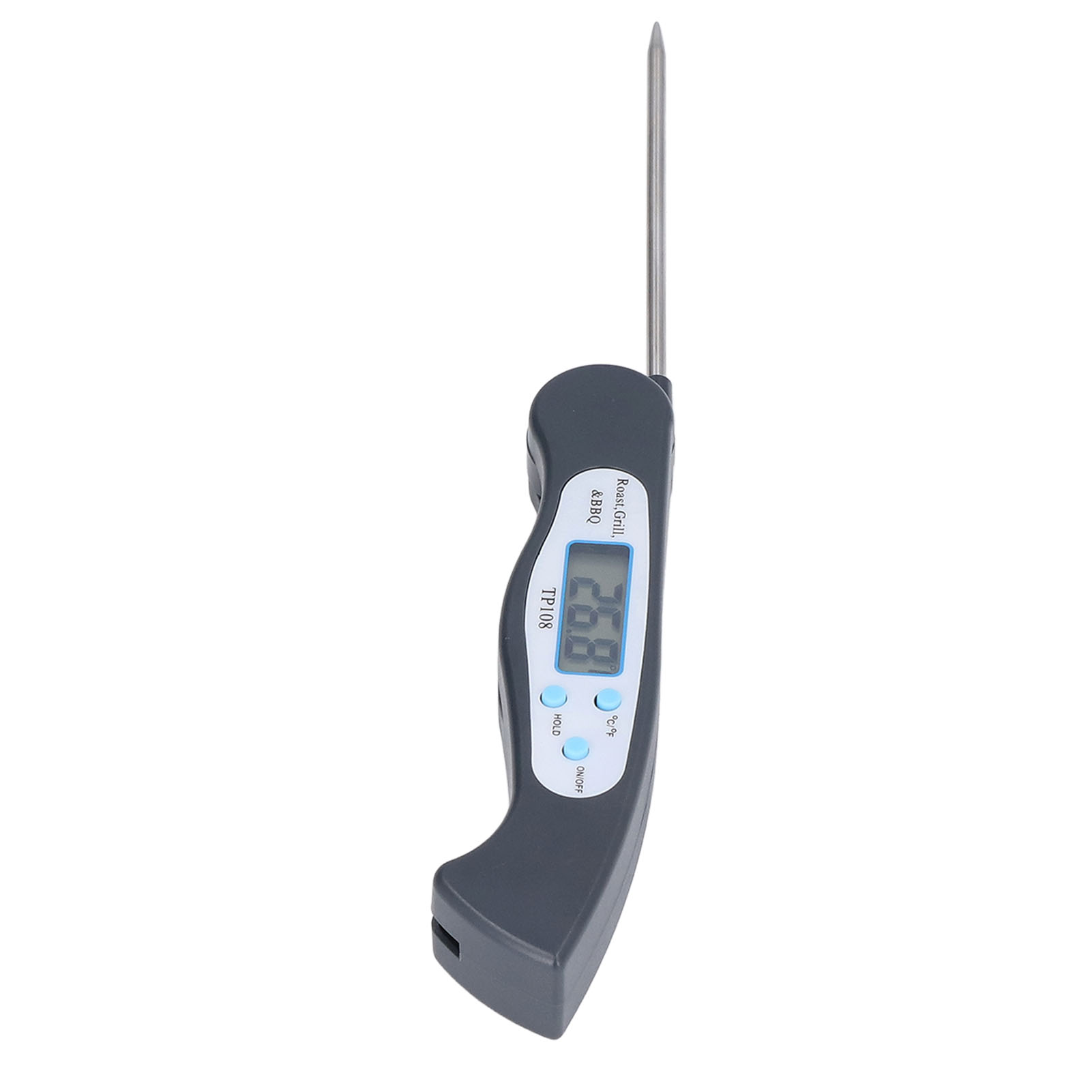 Digitales Küchenthermometer Aus Edelstahl, Biegsame Sonde Mit Mehreren Winkeln Für Den Grill, Elektronische Temperaturmessung (batterie Nicht Im Lieferumfang Enthalten)