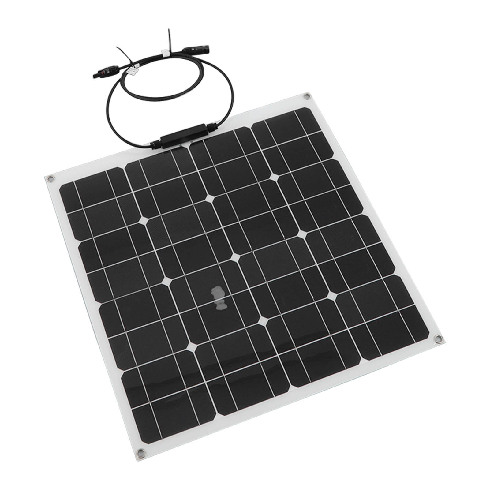 50w 18v Monokristallines, Halbflexibles Solarpanel, Tragbares Ladegerät Für Wohnmobil- Und Campingausflüge (ohne Abmessungen, Ohne Batterie)
