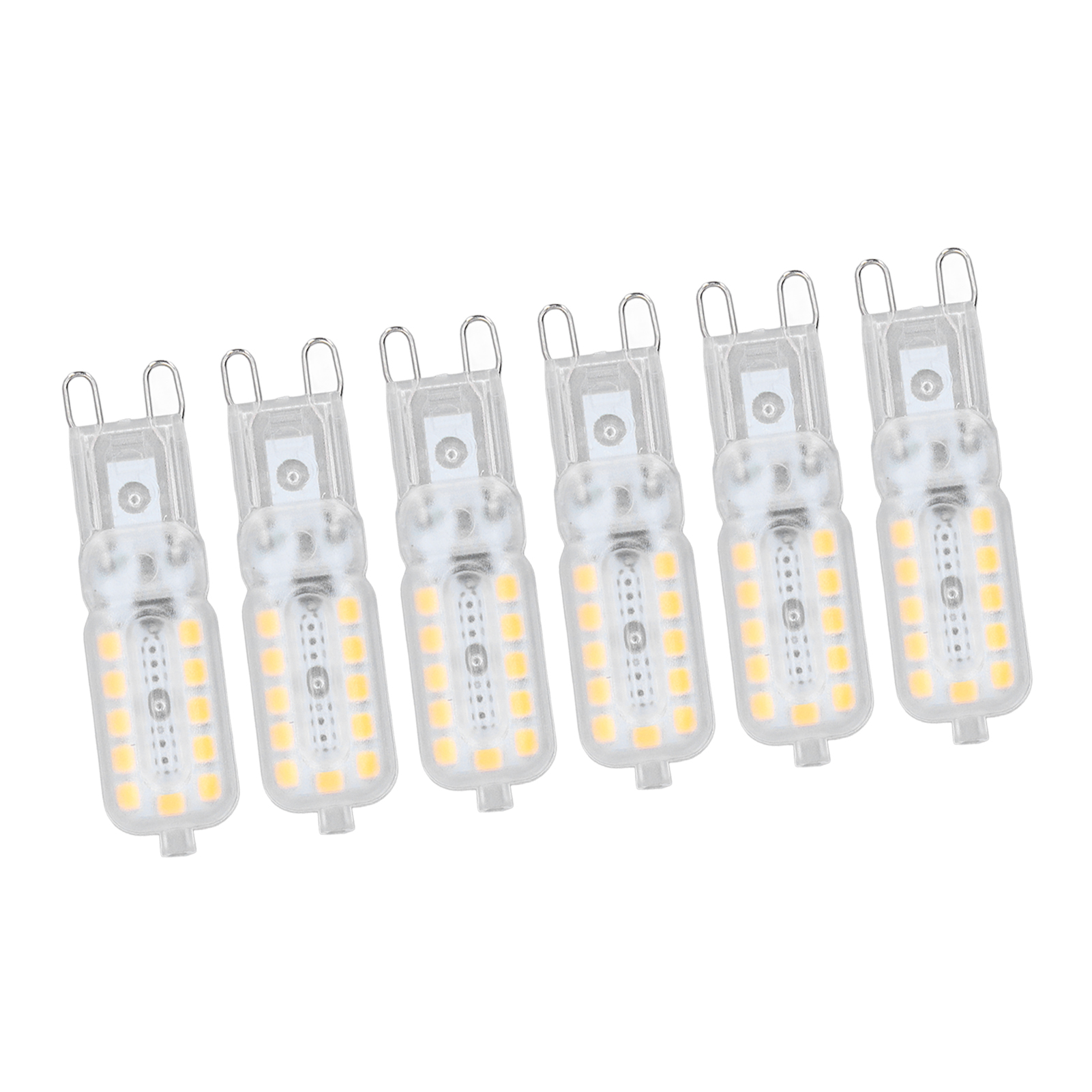 Packung Mit 6 G9 5w 22led-glühbirnen, Dimmbar, Neutralweiß 220-240v, Transparenter Schirm, Für Pendelleuchten, Deckenleuchten, Wandleuchten Und Tischlampen (ce+rohs-zertifiziert).