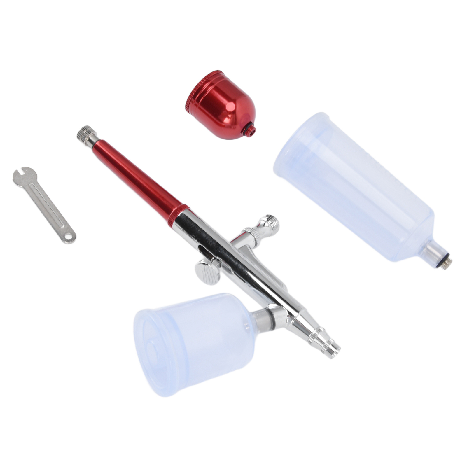 G1/8 Farbspritzpistole, Diy-airbrush Für Modellbau, Rotes G-131 Modell Mit Drei Farbbechern