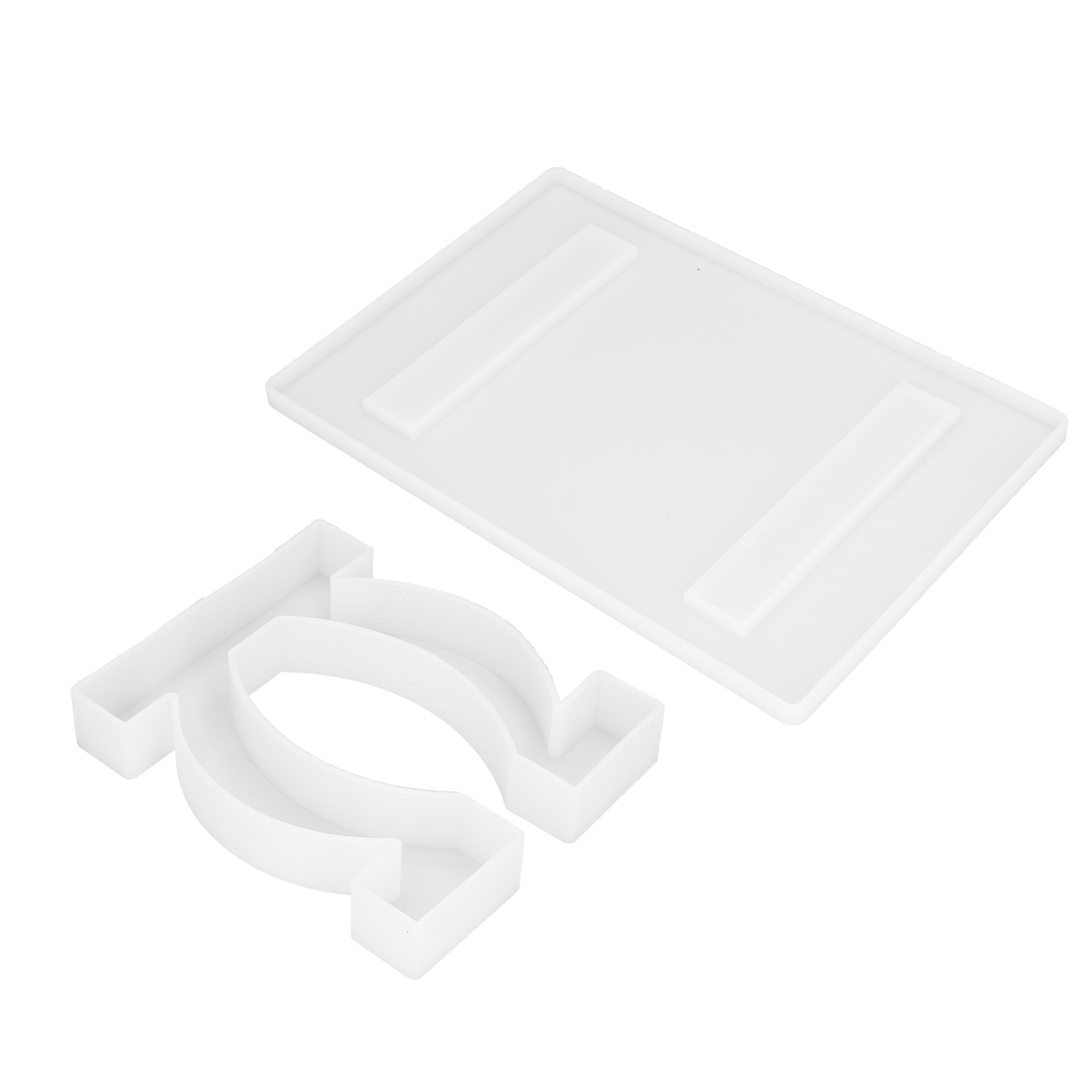 Diy-silikonform Für Einen Miniatur-harztisch, O-förmige Beine + Tischplatten-set 60-784, Bürodekoration, Kreative Aufbewahrung