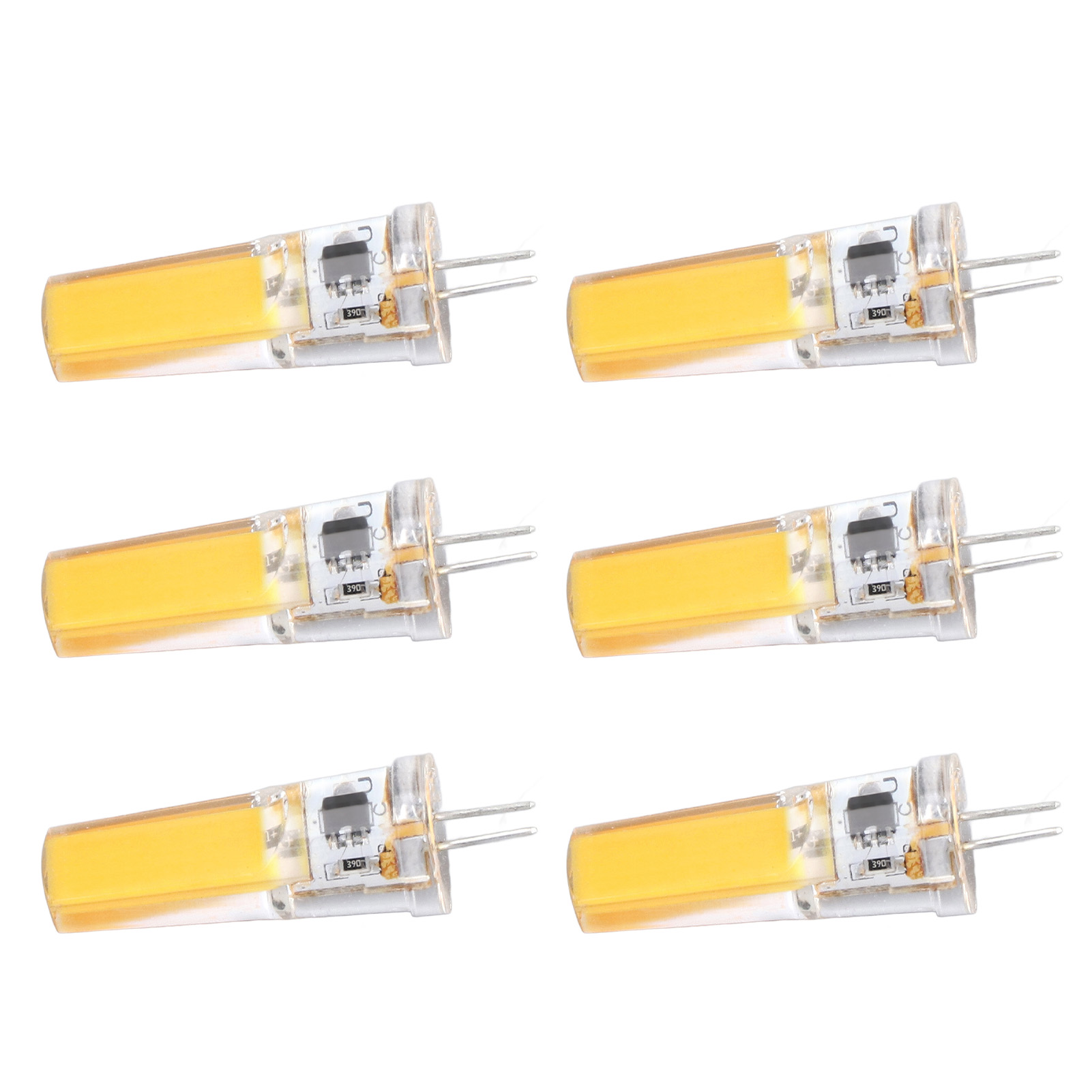 G4 Cob 9w Dimmbare Silikonbirne, 6 Stück, Warmweißes Licht 220v, Für Kronleuchter, Deckenleuchten, Wandleuchten Und Tischlampen.