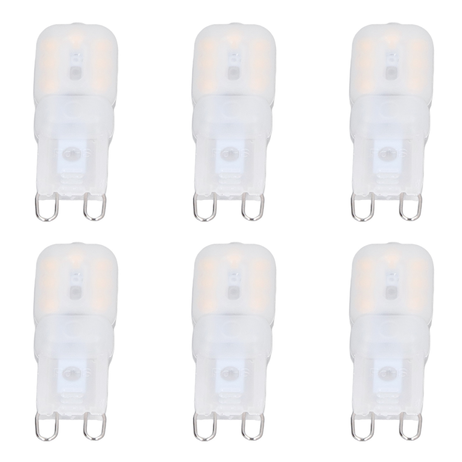 Packung Mit 6 Dimmbaren G9 3w-glühbirnen, Milchig-weißer Schirm, Warmweißes Licht, 220-240v, Ce+rohs-zertifiziert, Für Pendelleuchten, Deckenleuchten, Wandleuchten Und Tischlampen.