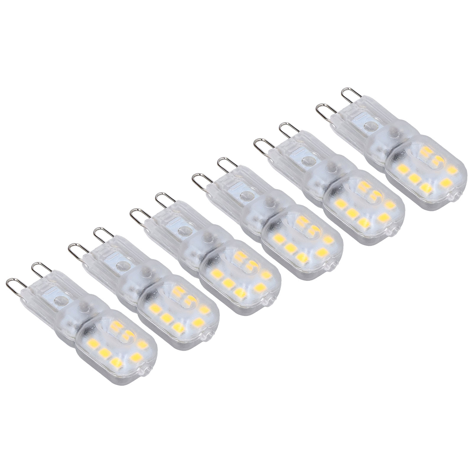 Packung Mit 6 Dimmbaren G9 3w/14led/2835-glühbirnen Für Deckenleuchten, Pendelleuchten, Wandleuchten Und Tischlampen, Natürliches Licht 110v, Transparenter Schirm (steuerung: 3w).