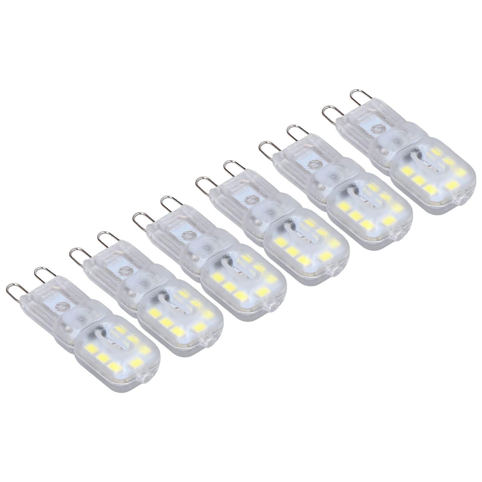 Packung Mit 6 Dimmbaren G9 3w/14led/2835 Glühbirnen, Transparenter Schirm, Warmweißes Licht 110v, Für Kronleuchter, Deckenleuchten, Wandleuchten Und Tischlampen.