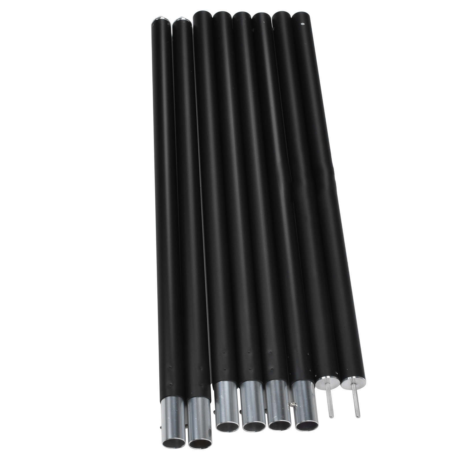 Coolcamp 2,8 M Outdoor-campingstange, 33 Mm Markisenstange, Aluminium-markisenhalterung Für Sonnenschirmzelt (gewichtsüberschreitung Der Abmessungen) (verpackt Im Pe-beutel)