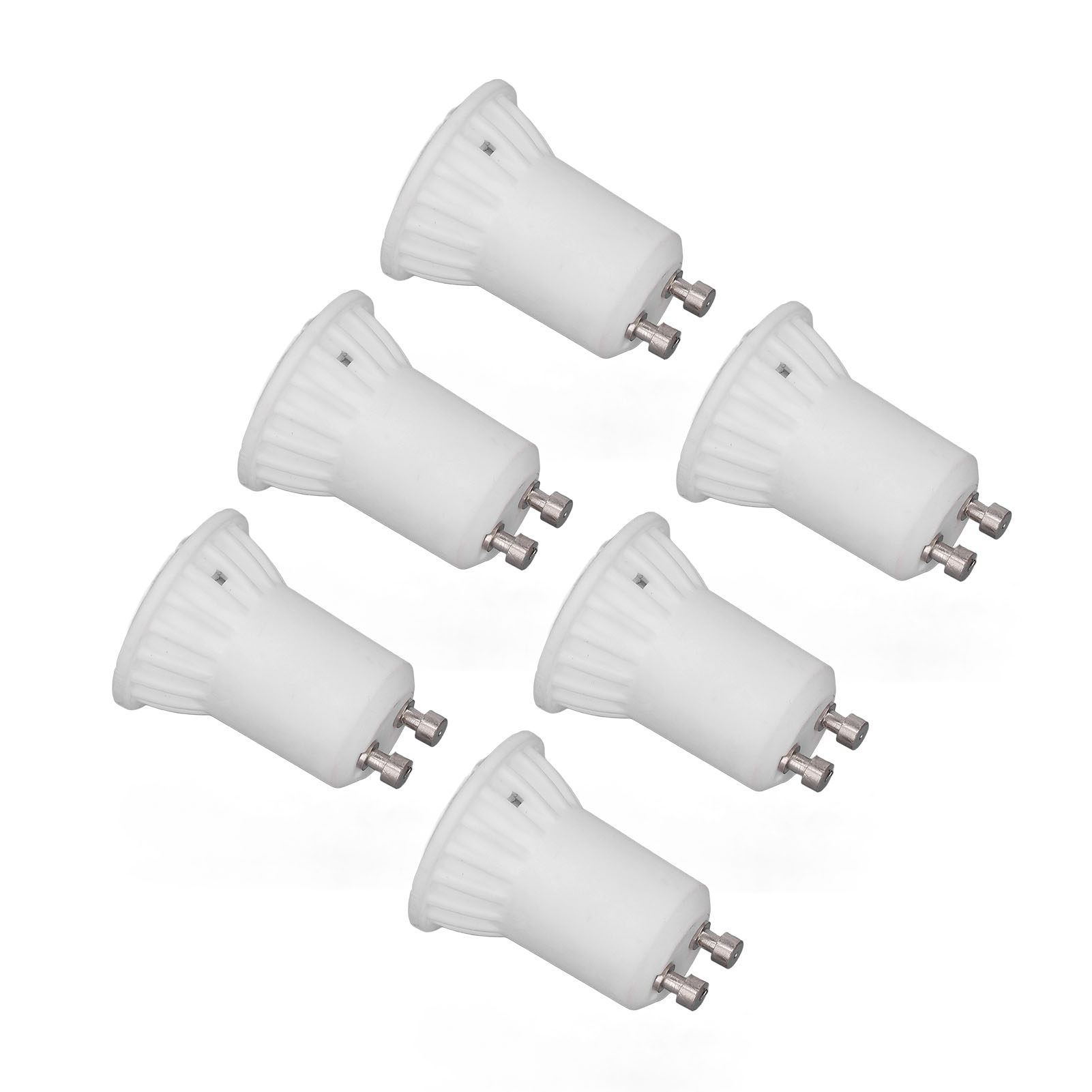 6er-pack Dimmbare Gu10-led-lampen, 360 Lumen, 90 % Energieersparnis, 4-w-mr11-gartenstrahler, Schienenbeleuchtung, 220 V, Weiß