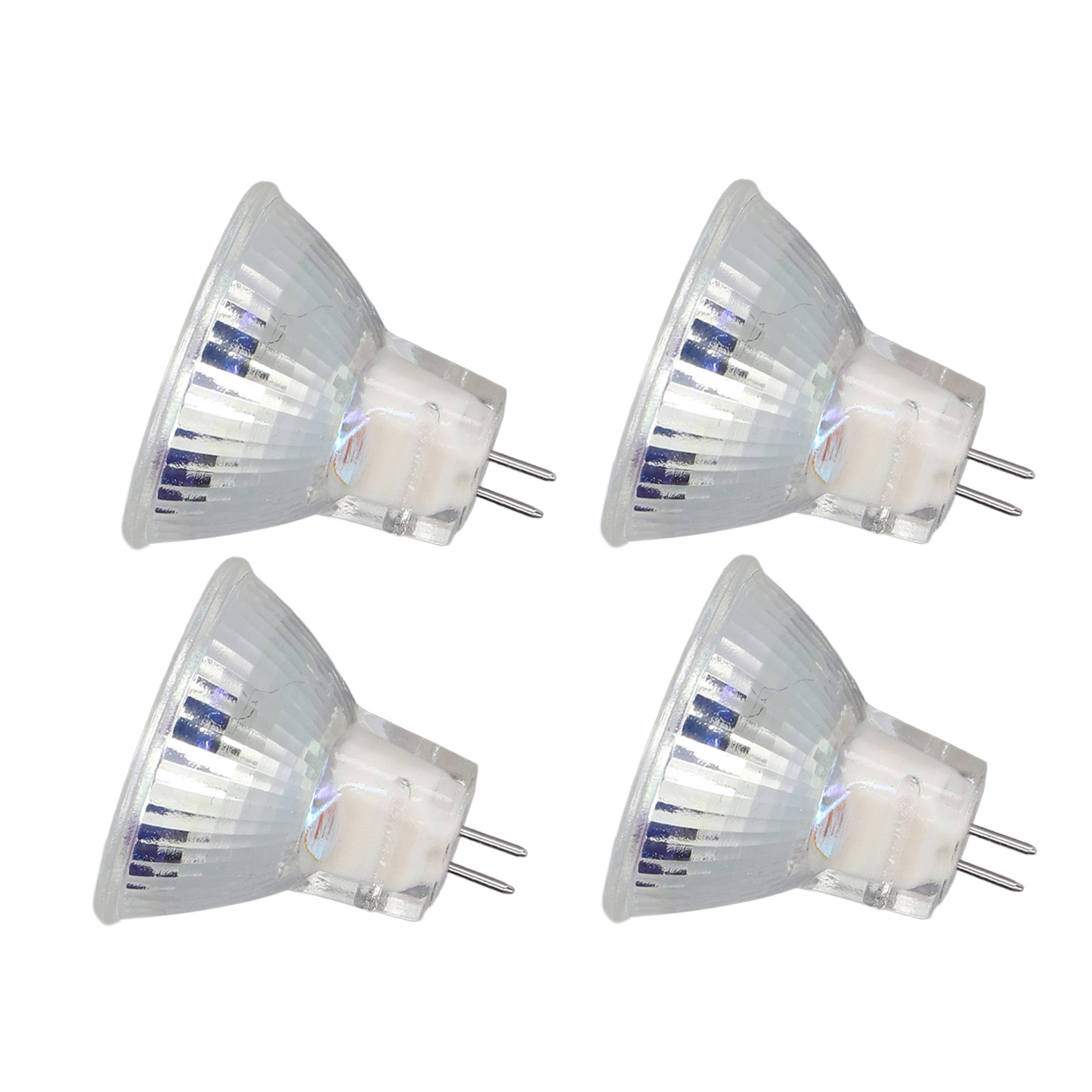 4er-pack Mr11-led-lampen, 2 W, 12 Leds, 300 Lm, 2-pin-sockel, Für Flutlichter, Einbaustrahler, Schienensysteme Und Gartenbeleuchtung, Kaltweiß